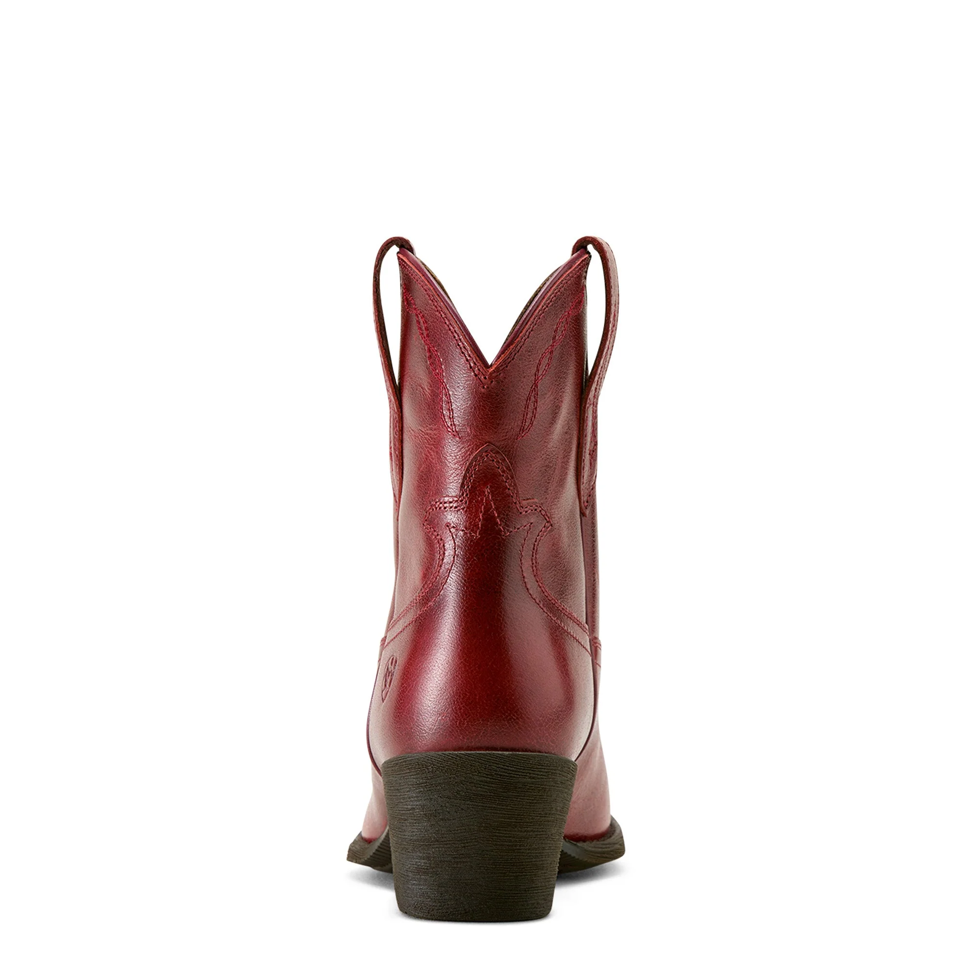 Ariat Women's Maggie J Toe Heeled Western Shortie Boot - Barn Red - Image 3