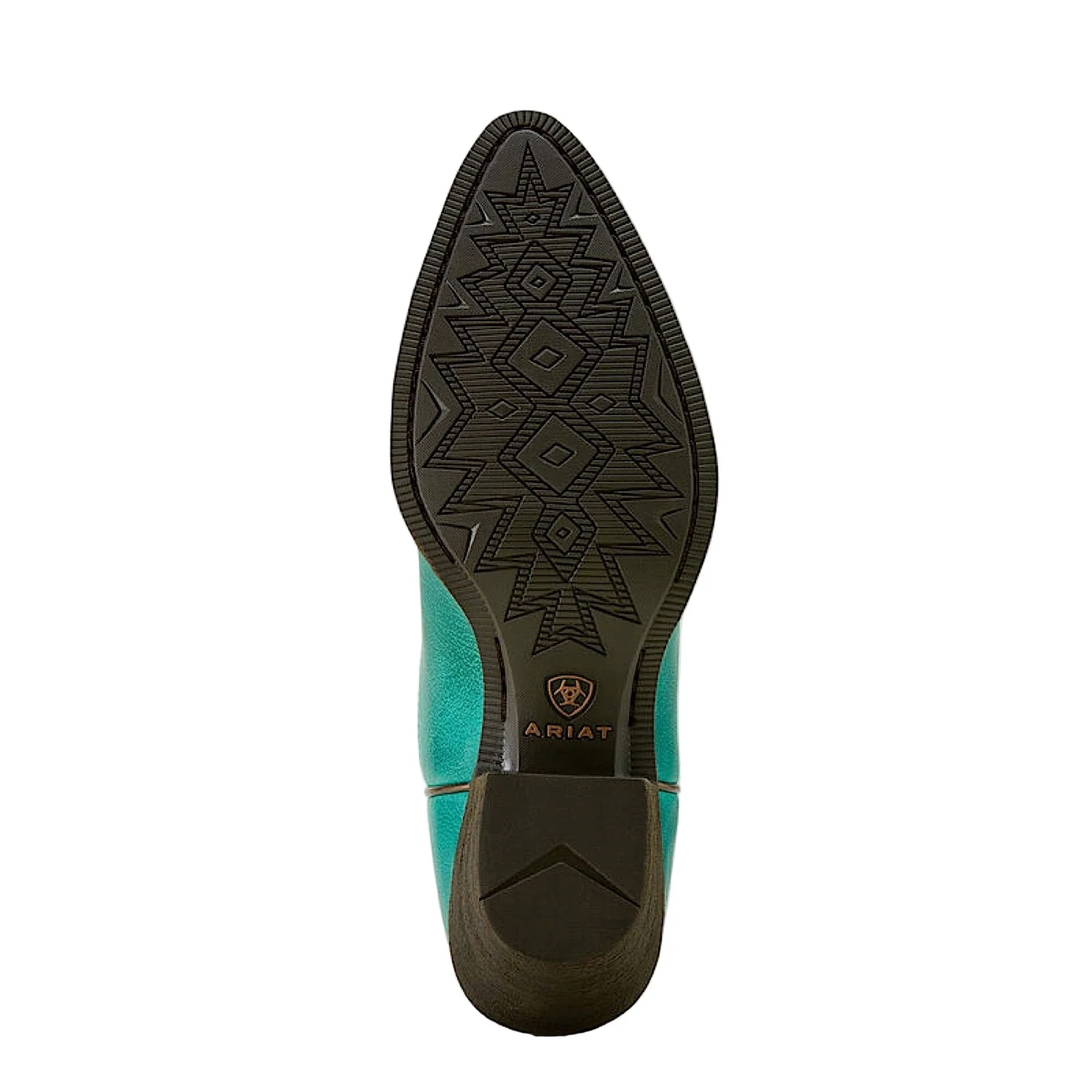 Ariat Women's Maggie J Toe Heeled Western Shortie Boot - Deep Turquoise - Image 3