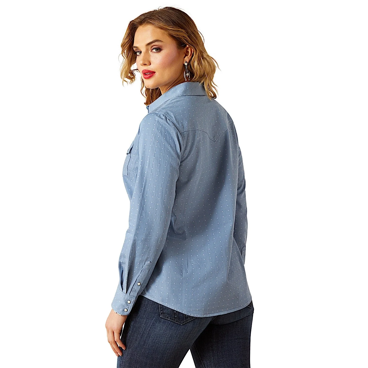 Ariat Women's Merchant Western Shirt - Mercantile Dobby - Image 2