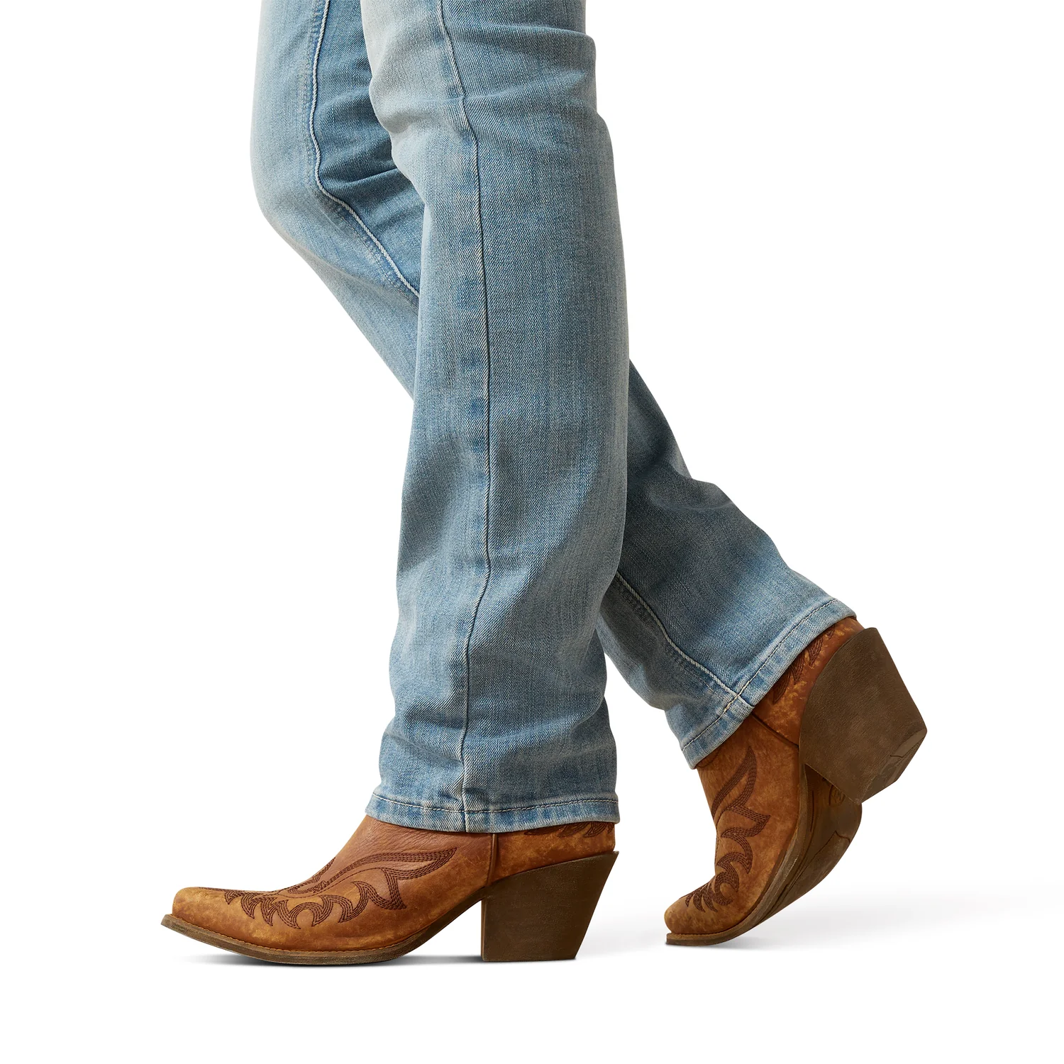 Ariat Women's Mid Rise Straight Jean - Alessia Oklahoma - Image 5