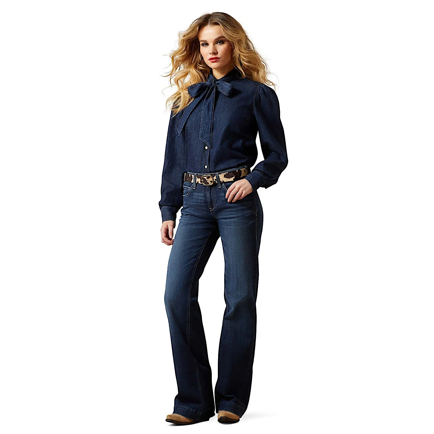 Ariat Women's Perfect Rise Catalaya Trouser Jeans - Plumas - Image 4