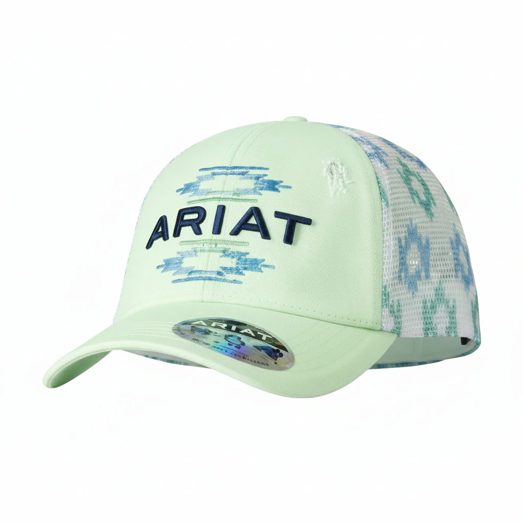 Ariat Women's Ponyflo Cap Southwestern Embroidered - Neon