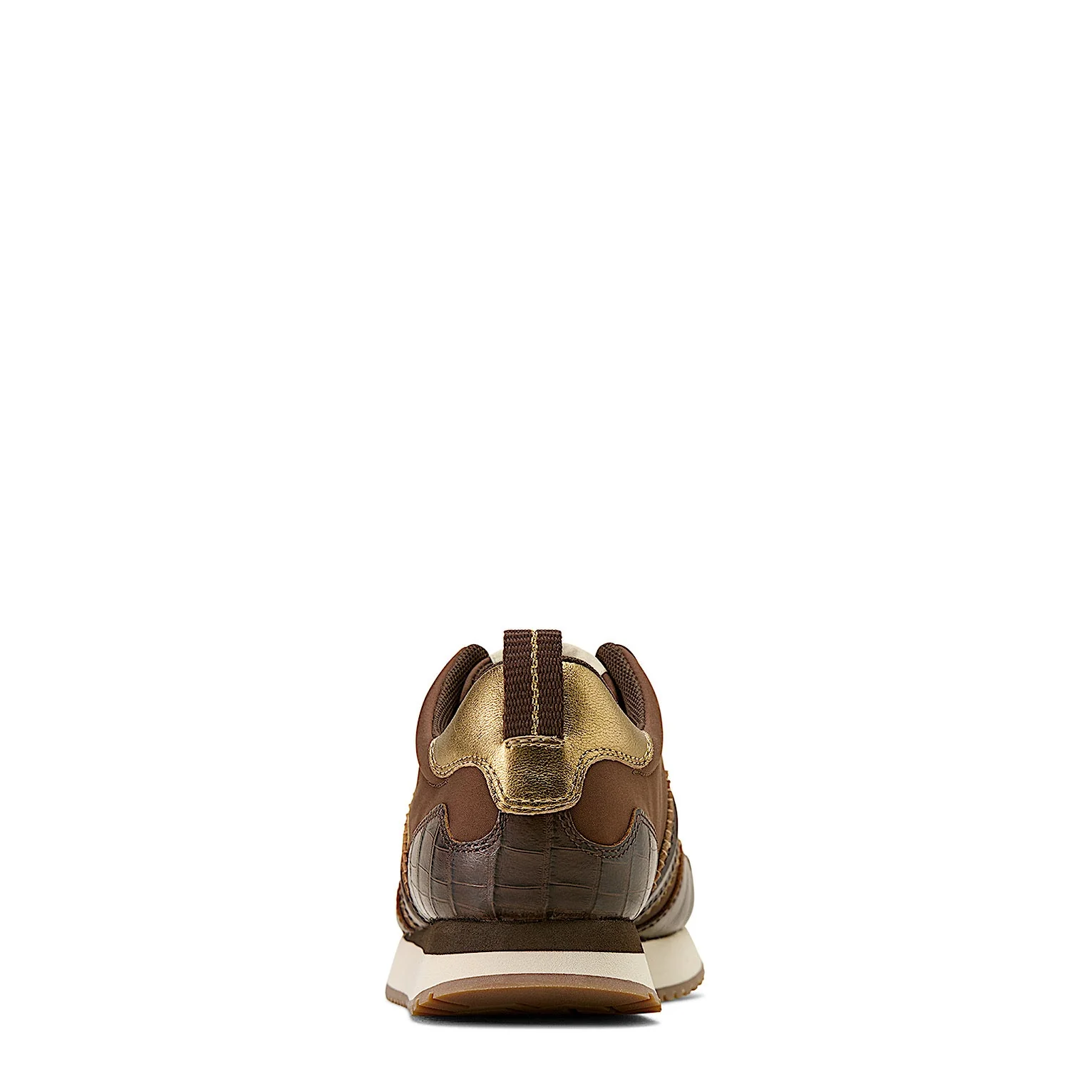 Ariat Women's Ranch Runner Shoe - Aged Tan/Luxe Espresso Croc Print - Image 5