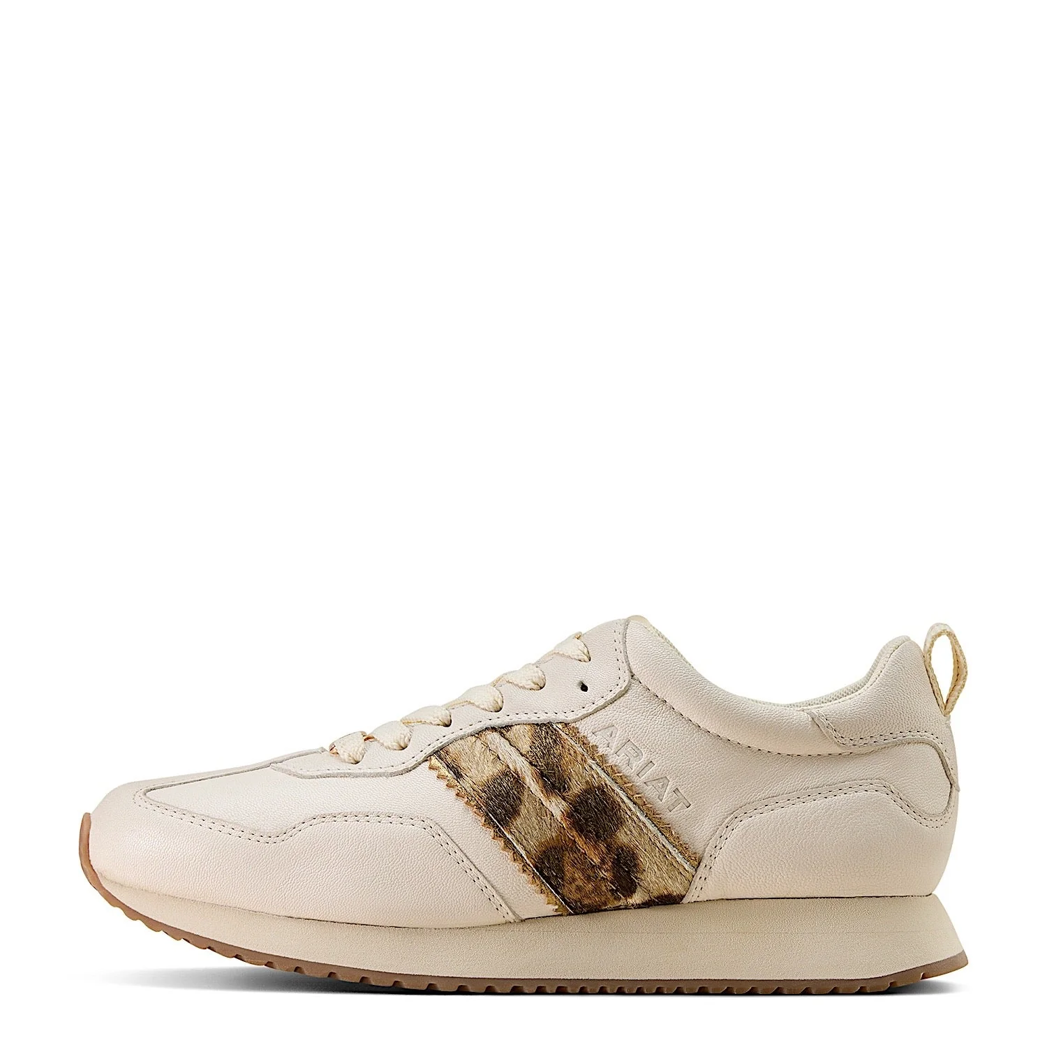 Ariat Women's Ranch Runner Shoe - Bright Cream/Gilded Leopard Hair On - Image 2