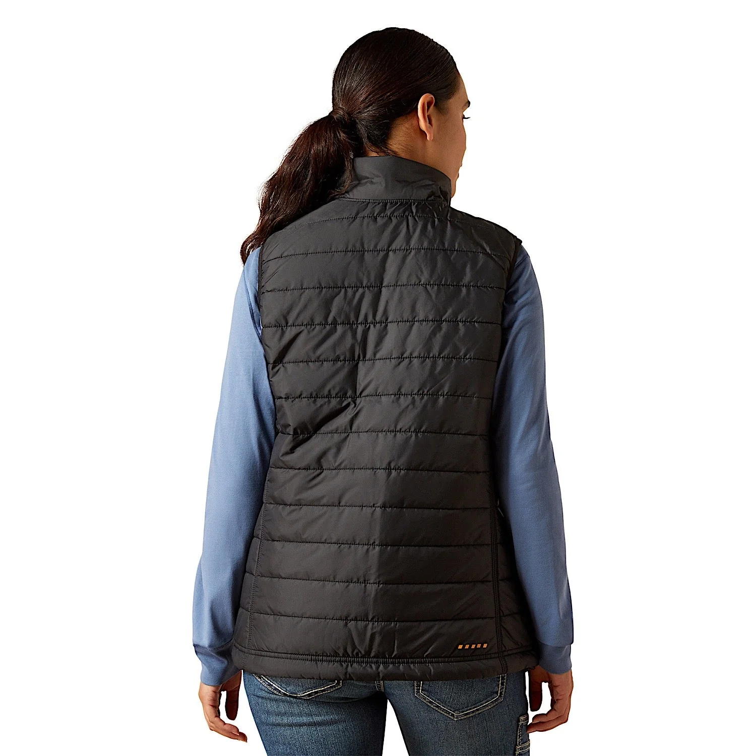 Ariat Women's Rebar Condura Ripstop Lightweight Insulated Vest - Black - Image 2