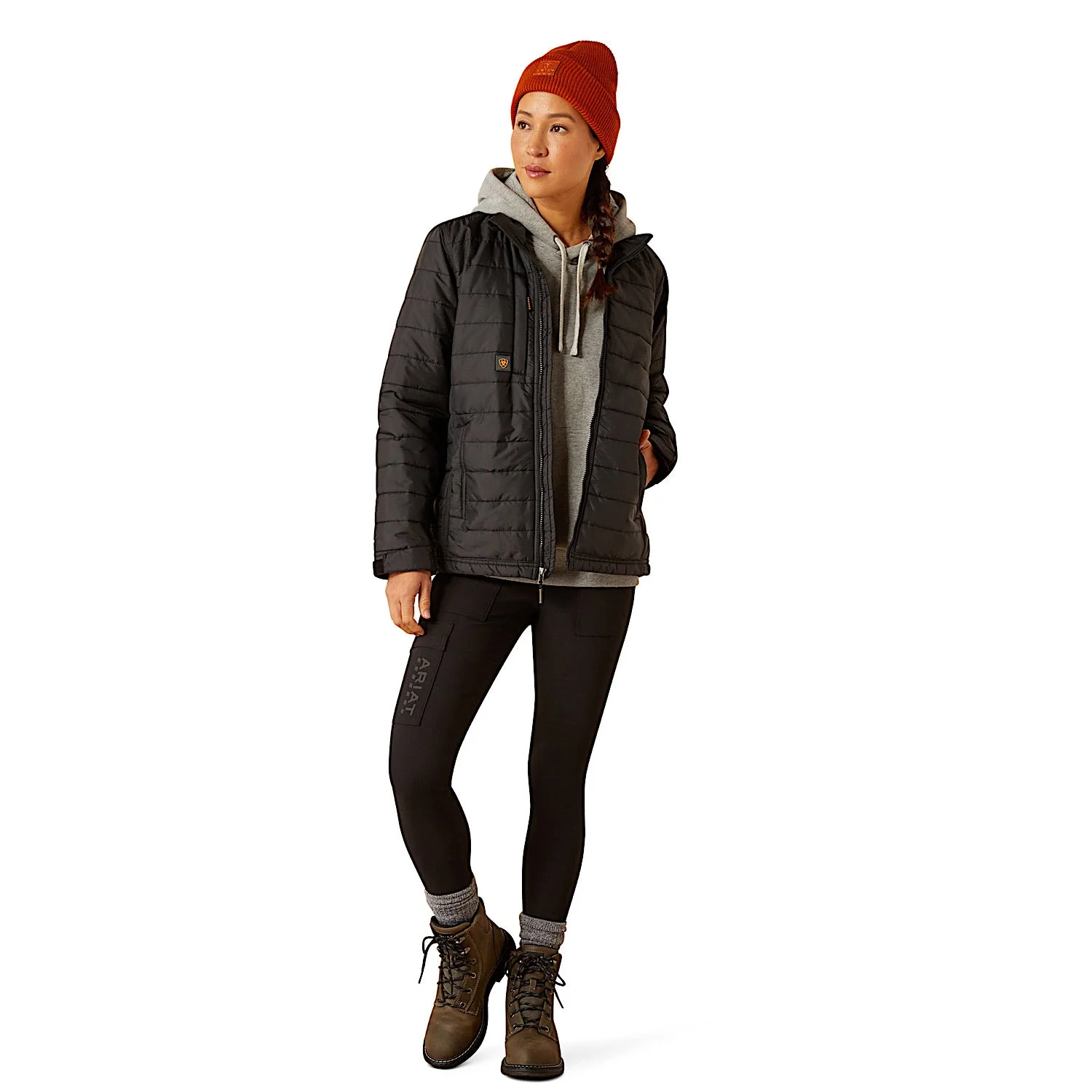 Ariat Women's Rebar Cordura Ripstop Lightweight Insulated Jacket - Black - Image 3