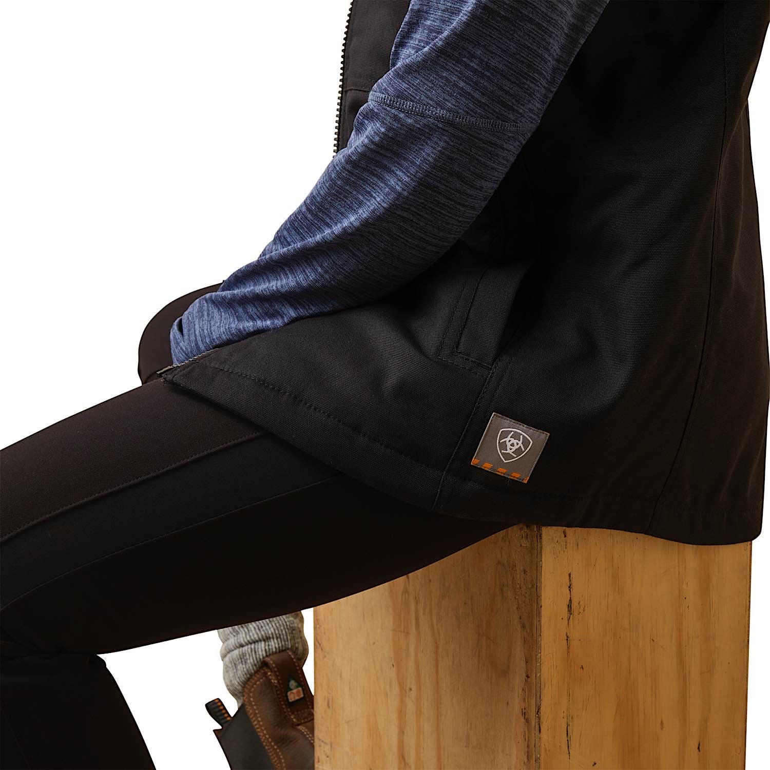 Ariat Women's Rebar Duracanvas Insulated Vest - Black - Image 3