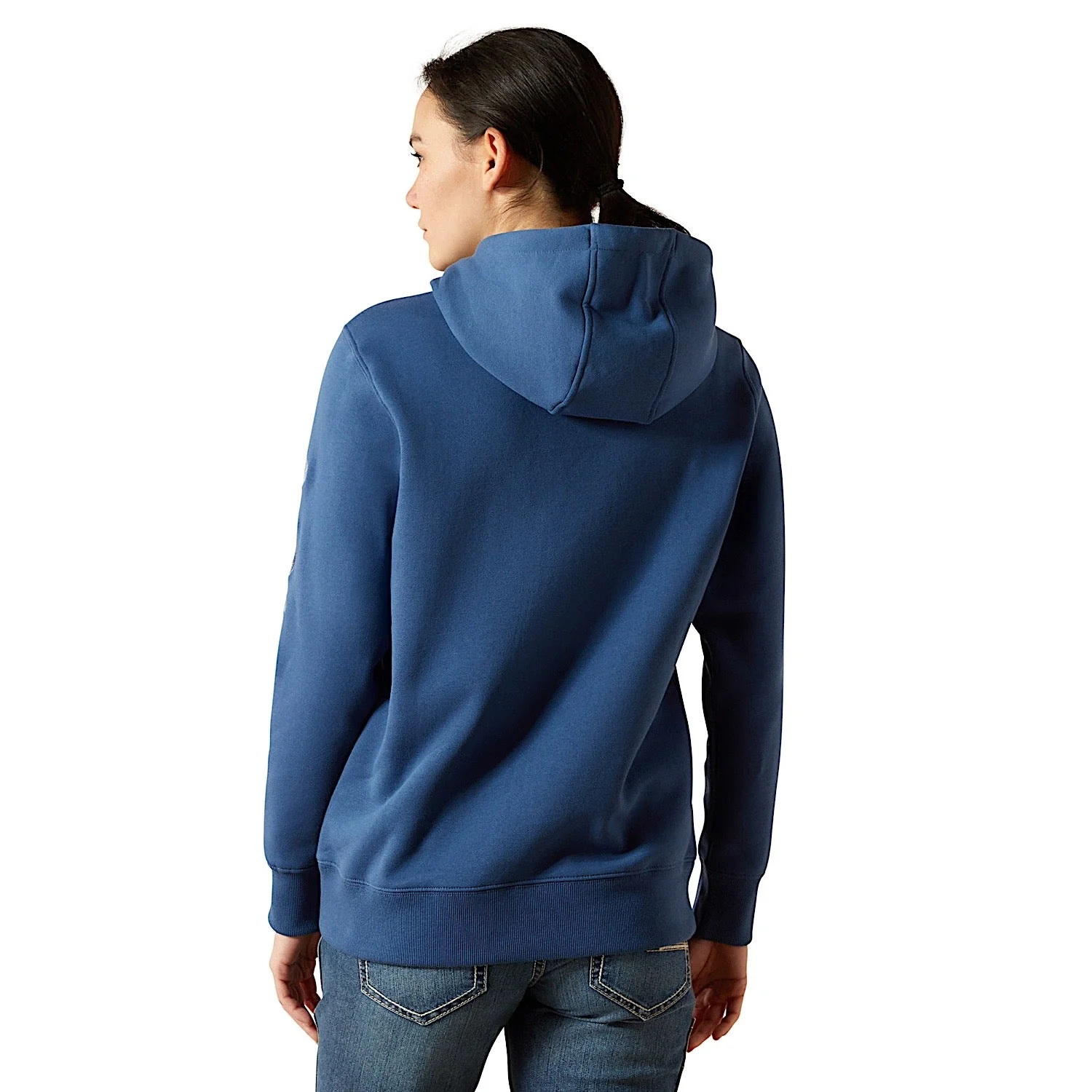 Ariat Women's Rebar Graphic Hoodie - Ensign Blue/Endless Sky - Image 2