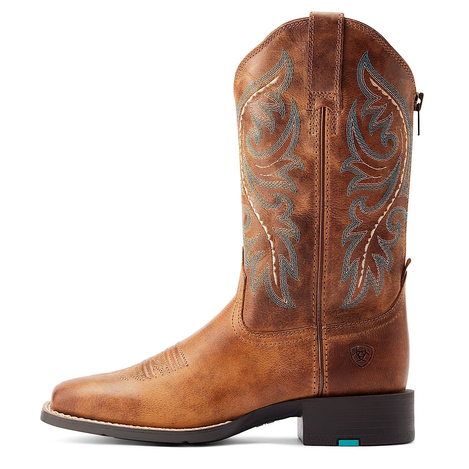 Ariat Women's Round Up Back Zip Western Boot - Desert Sand - Image 3
