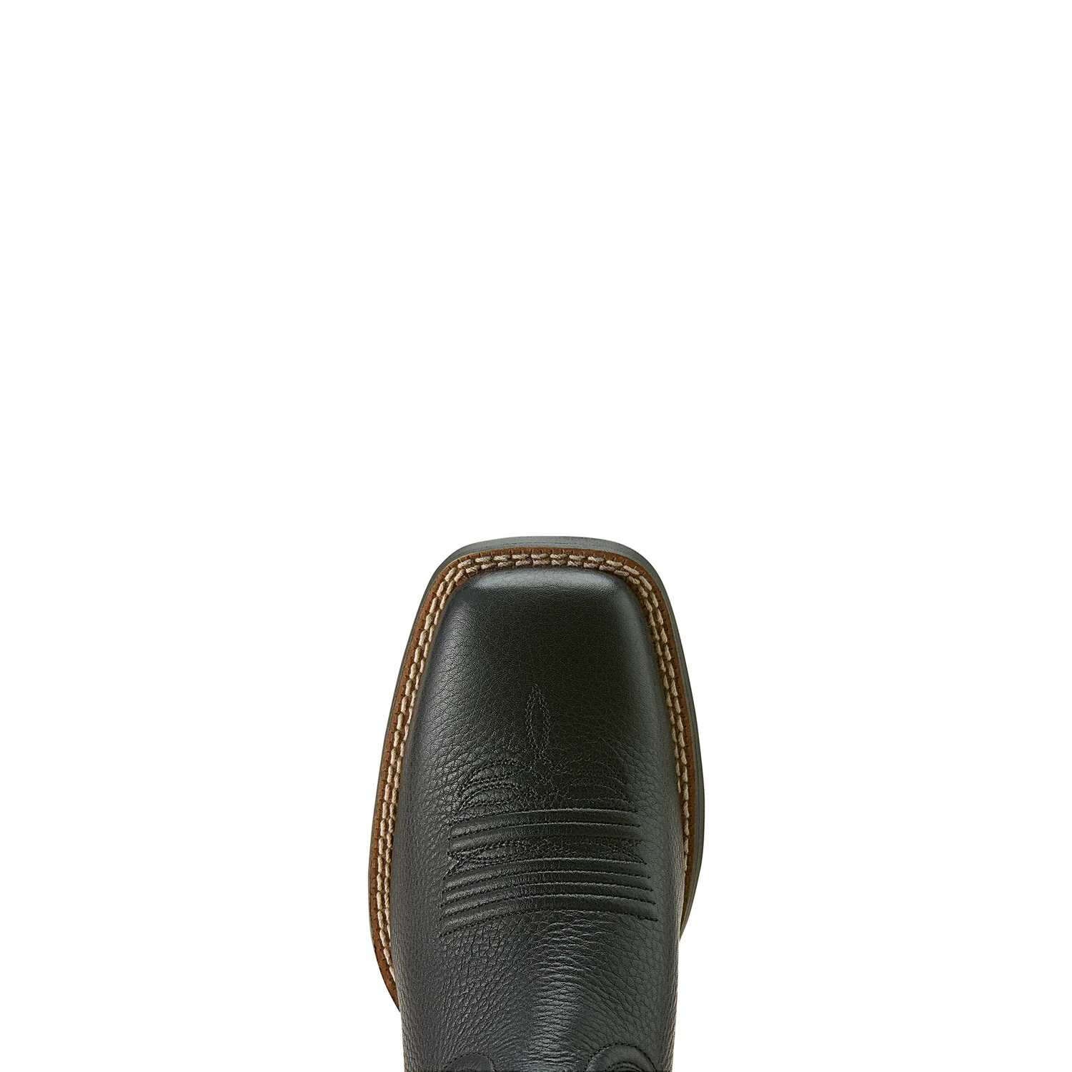 Ariat Women's Round Up Filly Western Boot - Black Deertan/Blood Red - Image 5