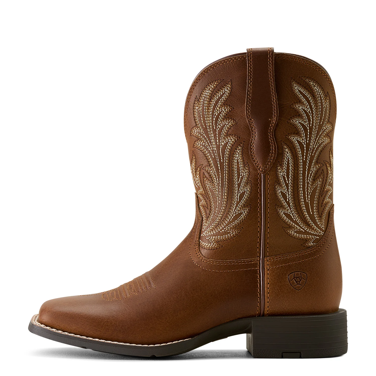 Ariat Women's Round Up Filly Western Boot - Sorrel Crunch - Image 3