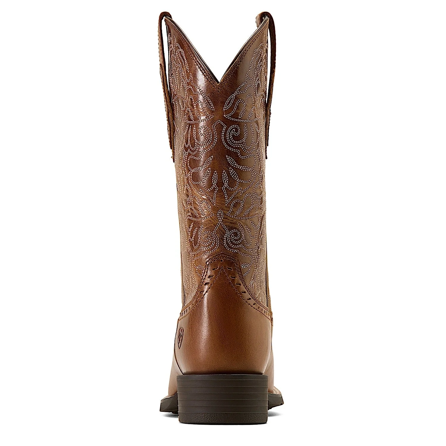 Ariat Women's Round Up Remuda Wide Square Toe Western Boot - Aged Tan - Image 2