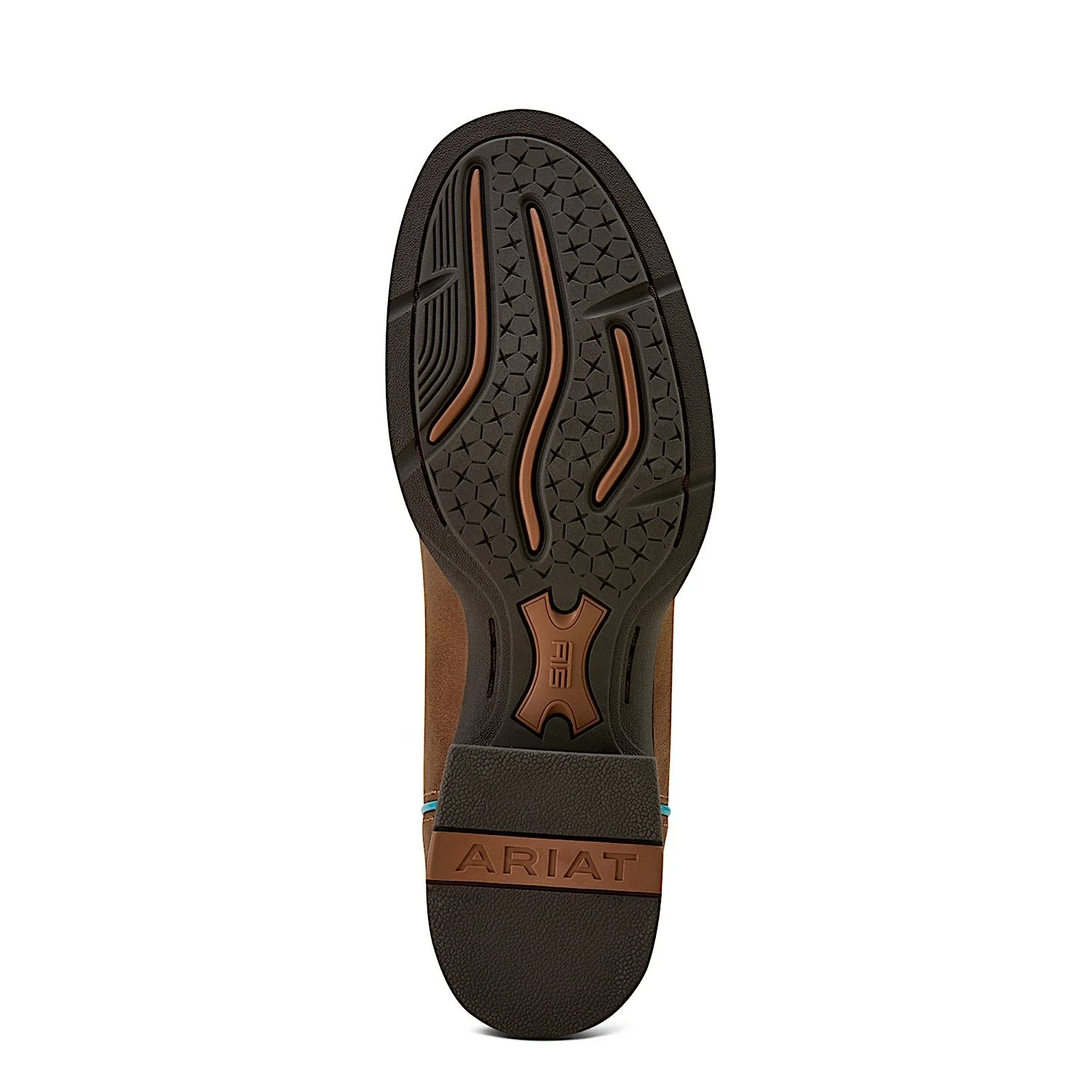 Ariat Women's Round Up W Toe Stretchfit Western Boot - Sandstorm/Distressed Ivory - Image 3