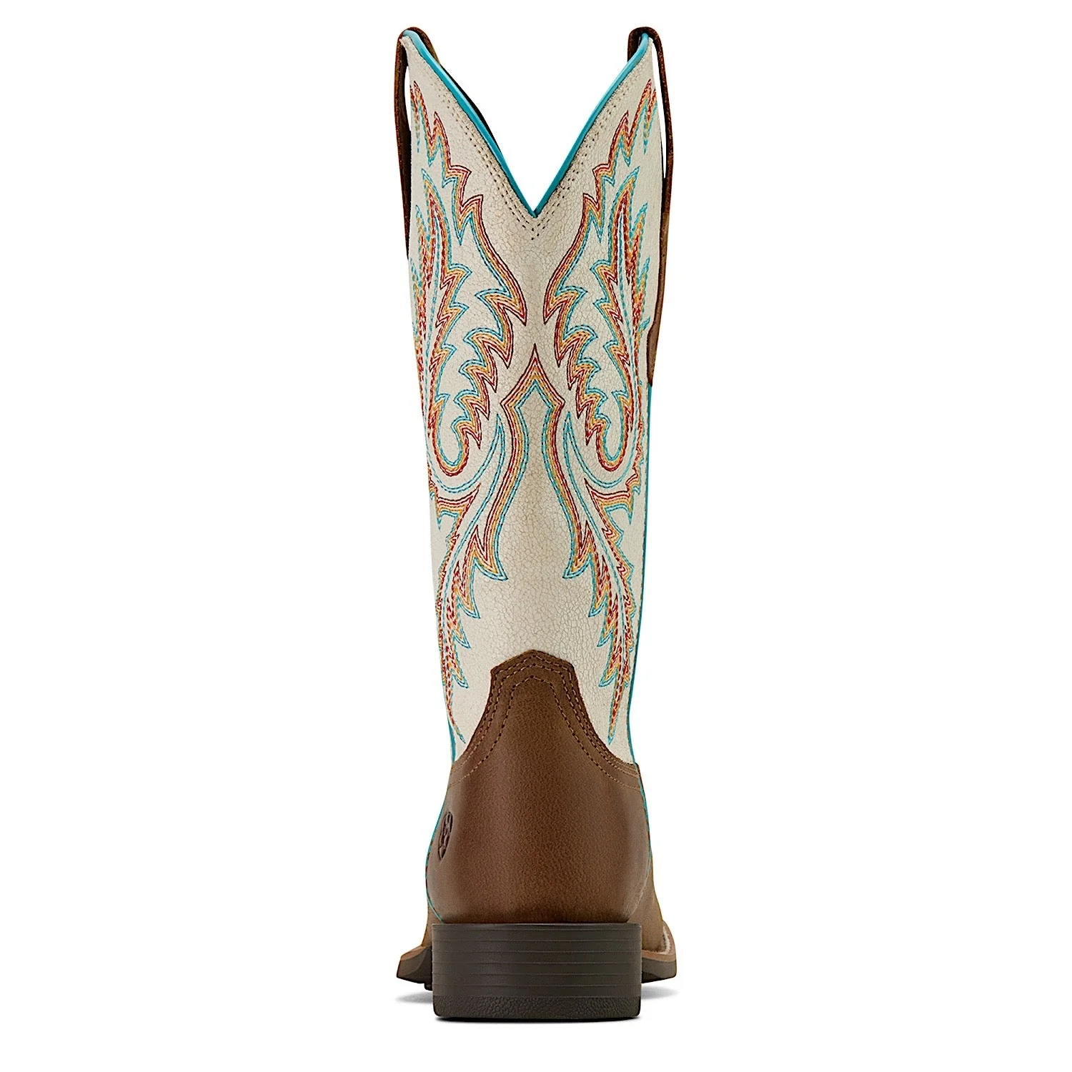 Ariat Women's Round Up W Toe Stretchfit Western Boot - Sandstorm/Distressed Ivory - Image 5