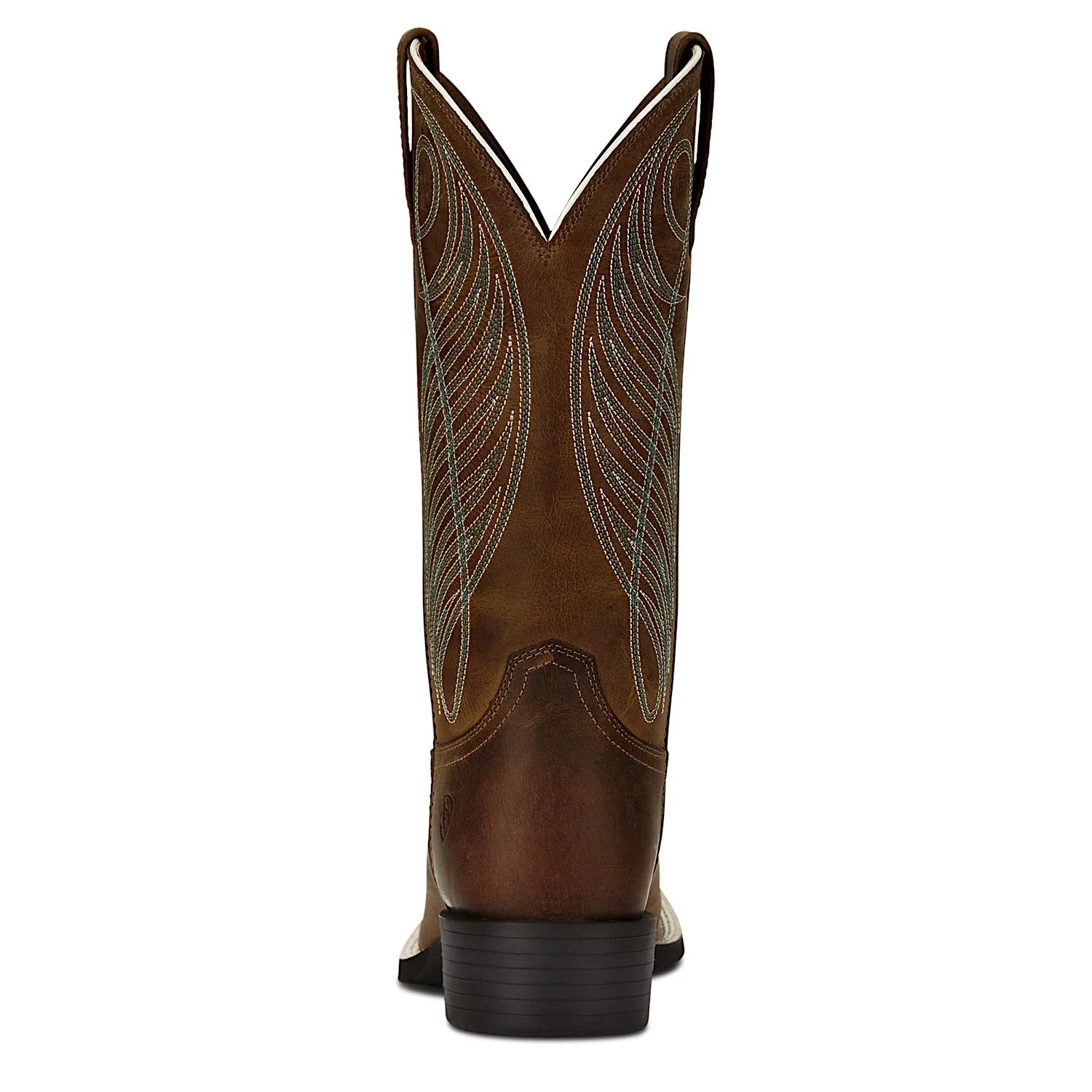 Ariat Women's Round Up Wide Square Toe - Powder Brown - Image 4