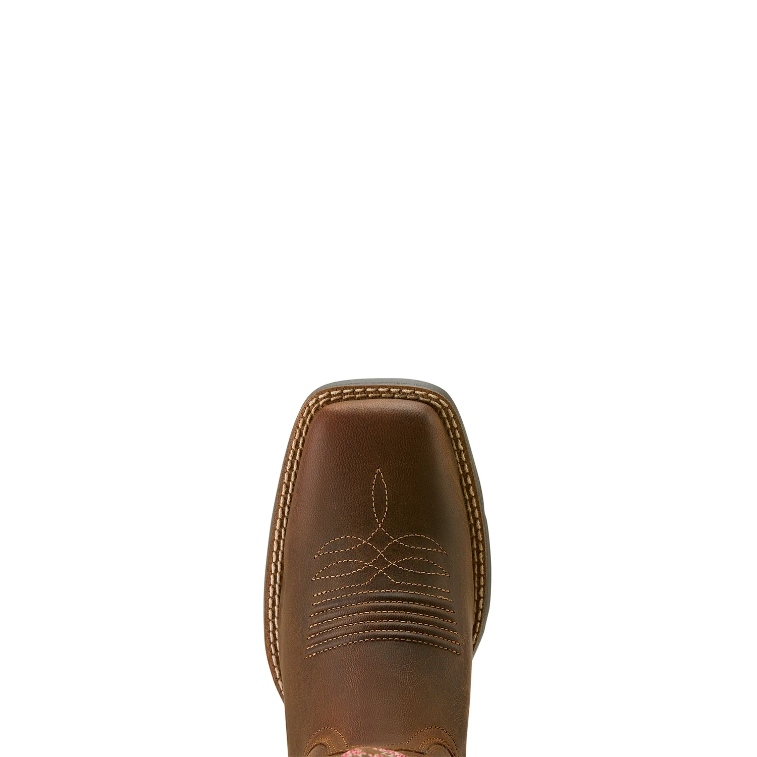 Ariat Women's Round Up Wide Square Toe Stretchfit Western Boot - Sassy Brown - Image 5