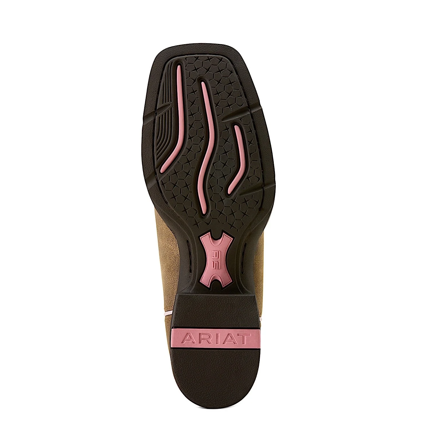 Ariat Women's Ruidoso Wide Square Toe Western Boot - Brown Bomber/Dusty Rose - Image 3