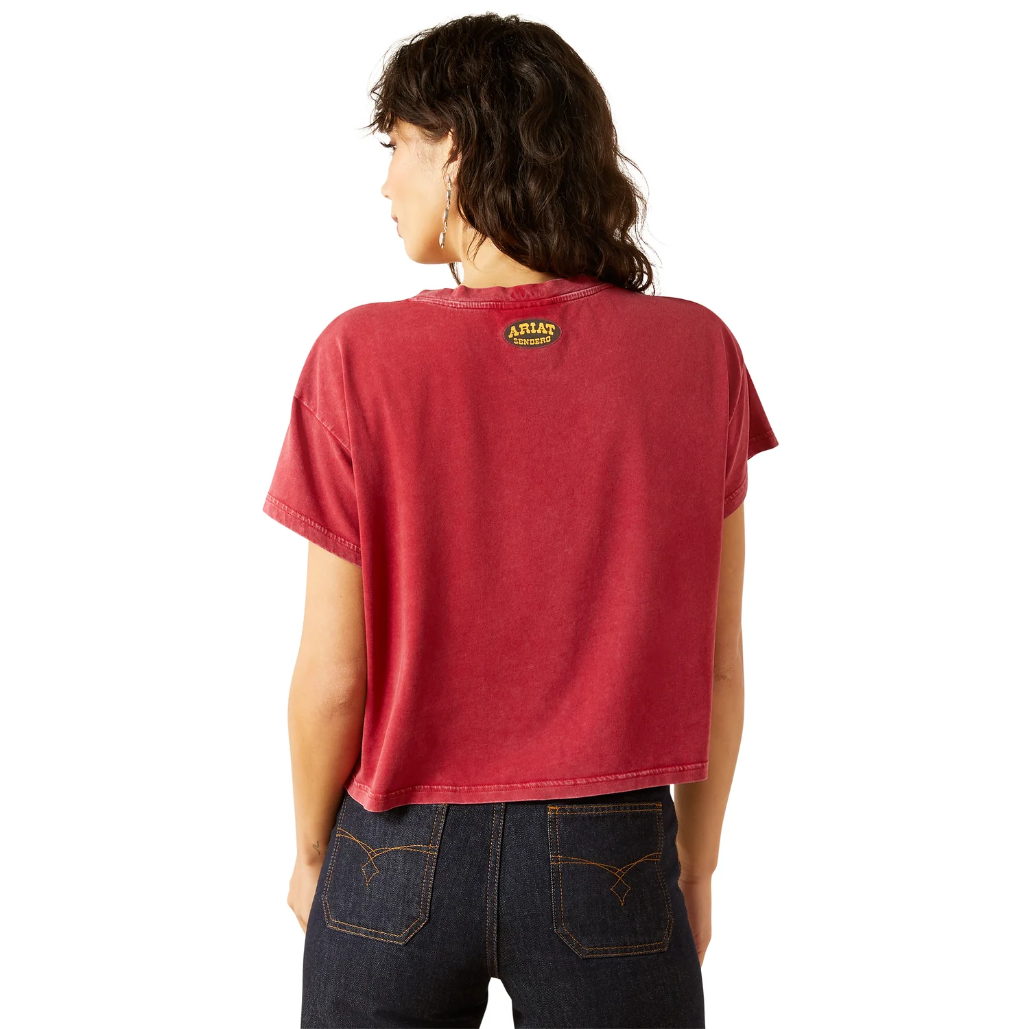 Ariat Women's Sendero Slow Horses Tee - Biking Red Mineral - Image 2