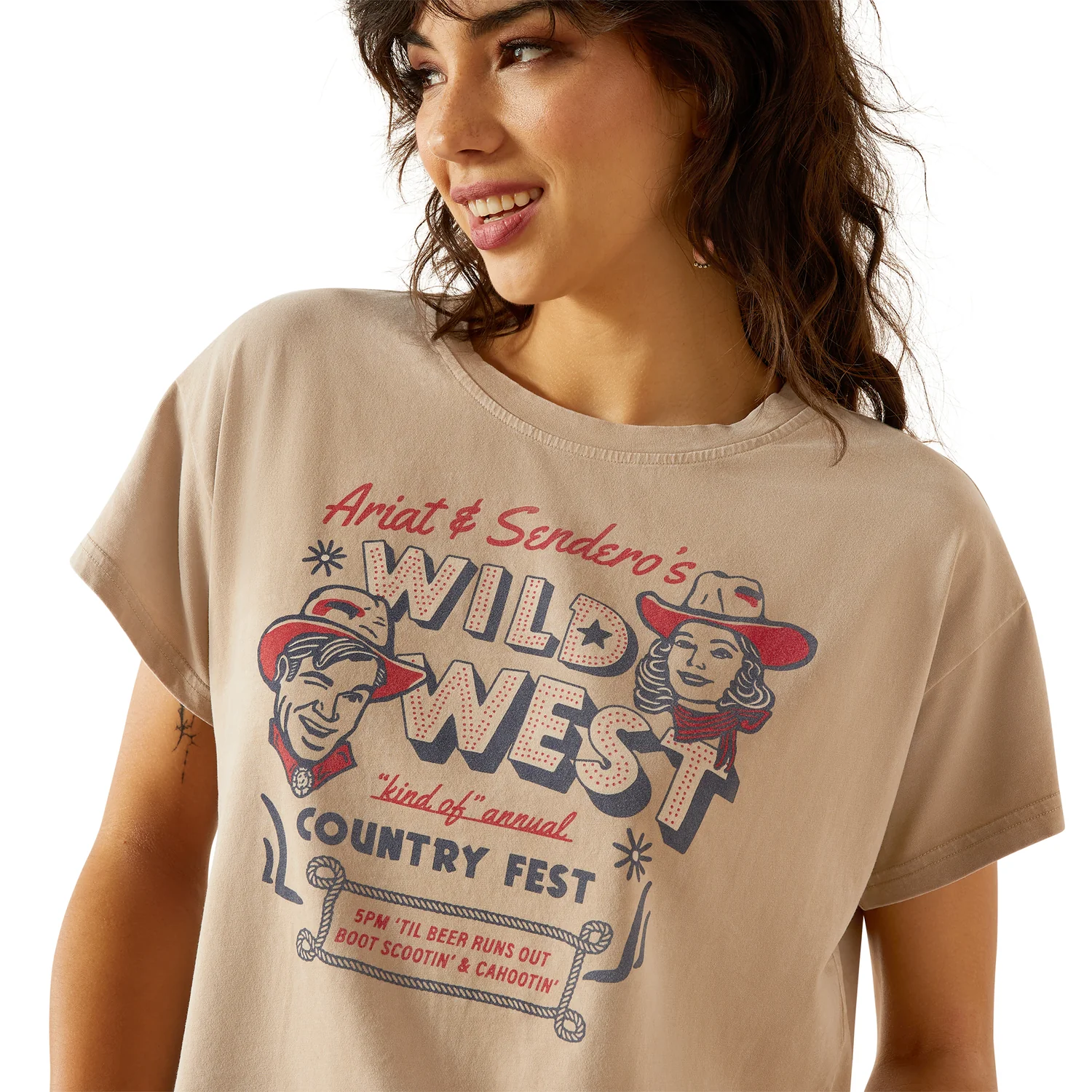 Ariat Women's Sendero X Ariat Wild West Country Fest Tee - Image 3