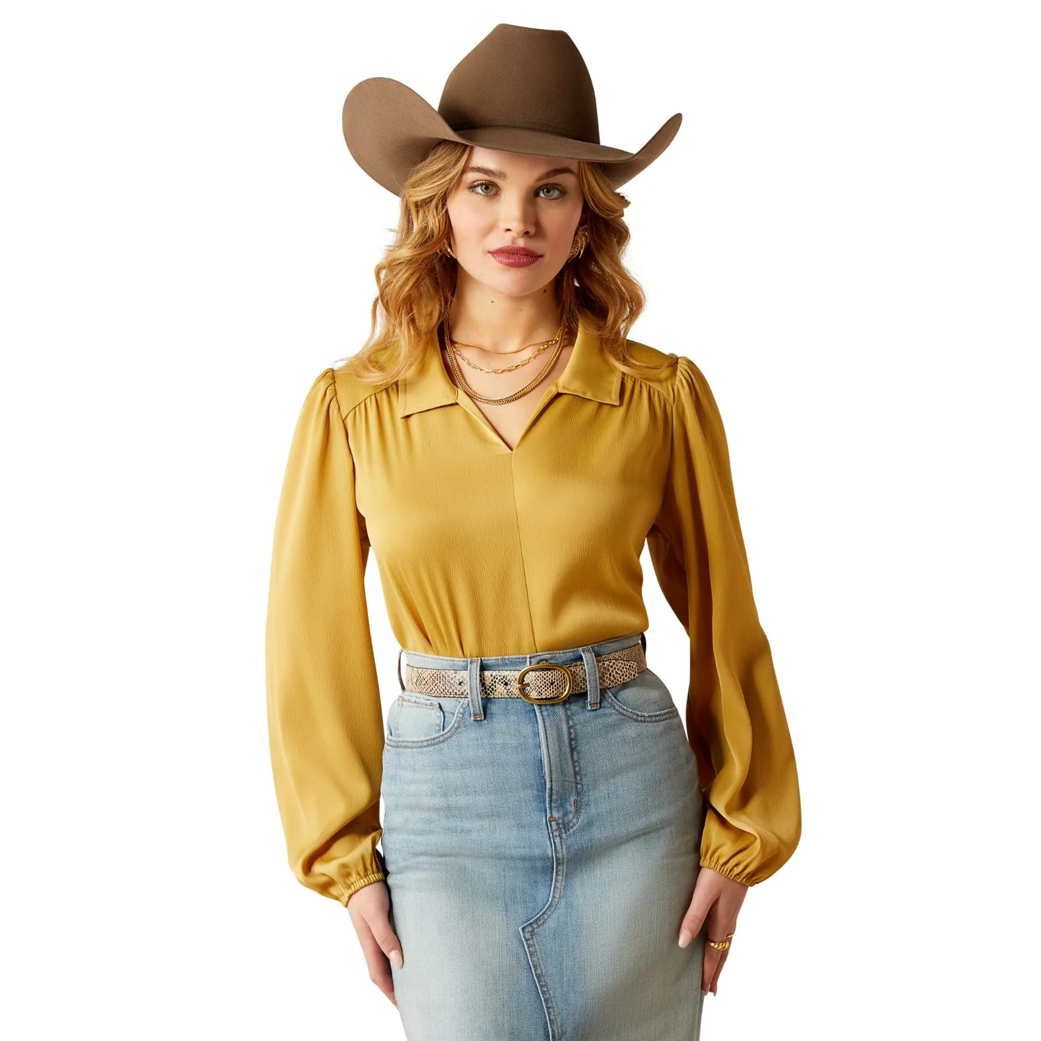 Ariat Women's Shimmer Top - Antelope