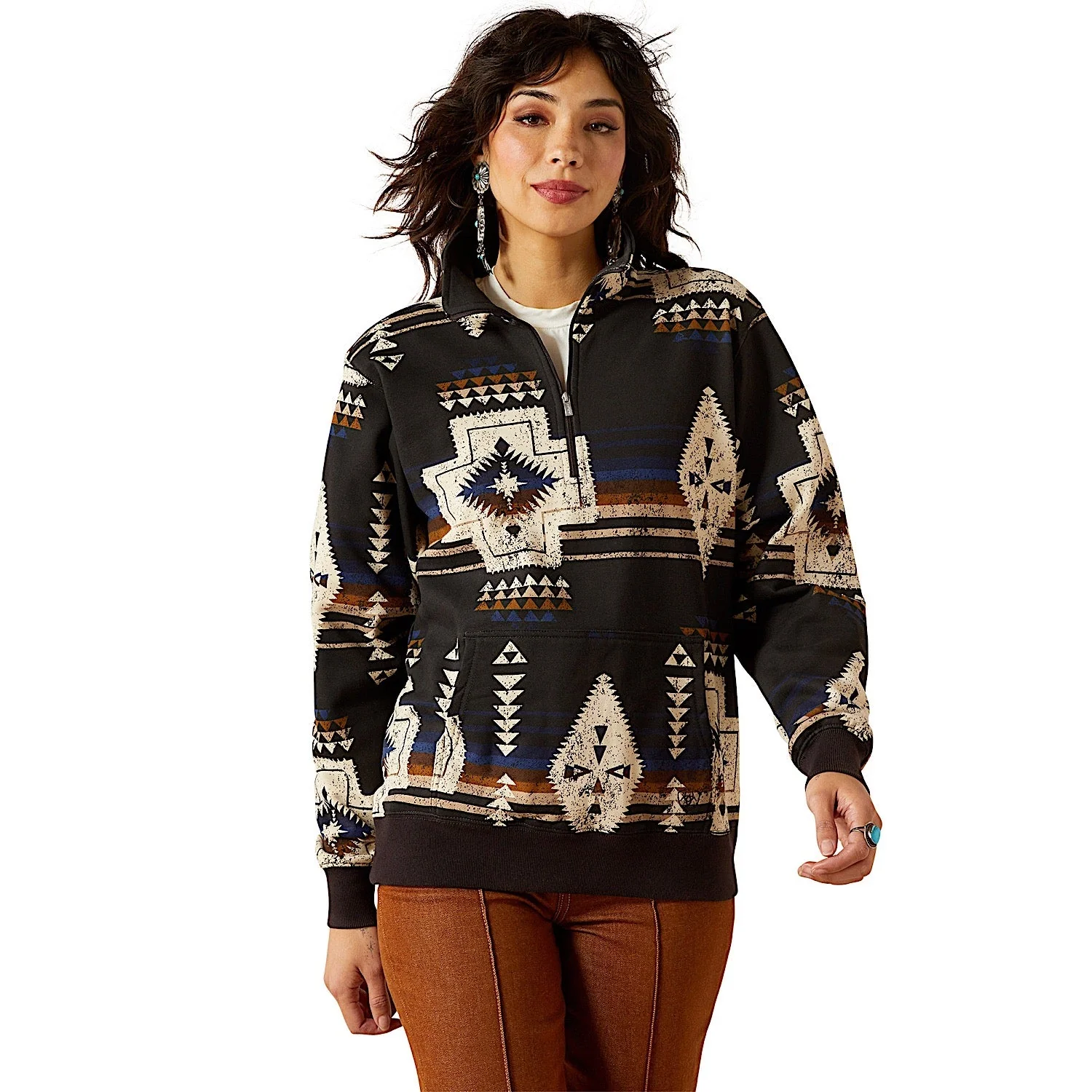 Ariat Women's Sienna 1/2 Zip Sweatshirt - Thornstone Print