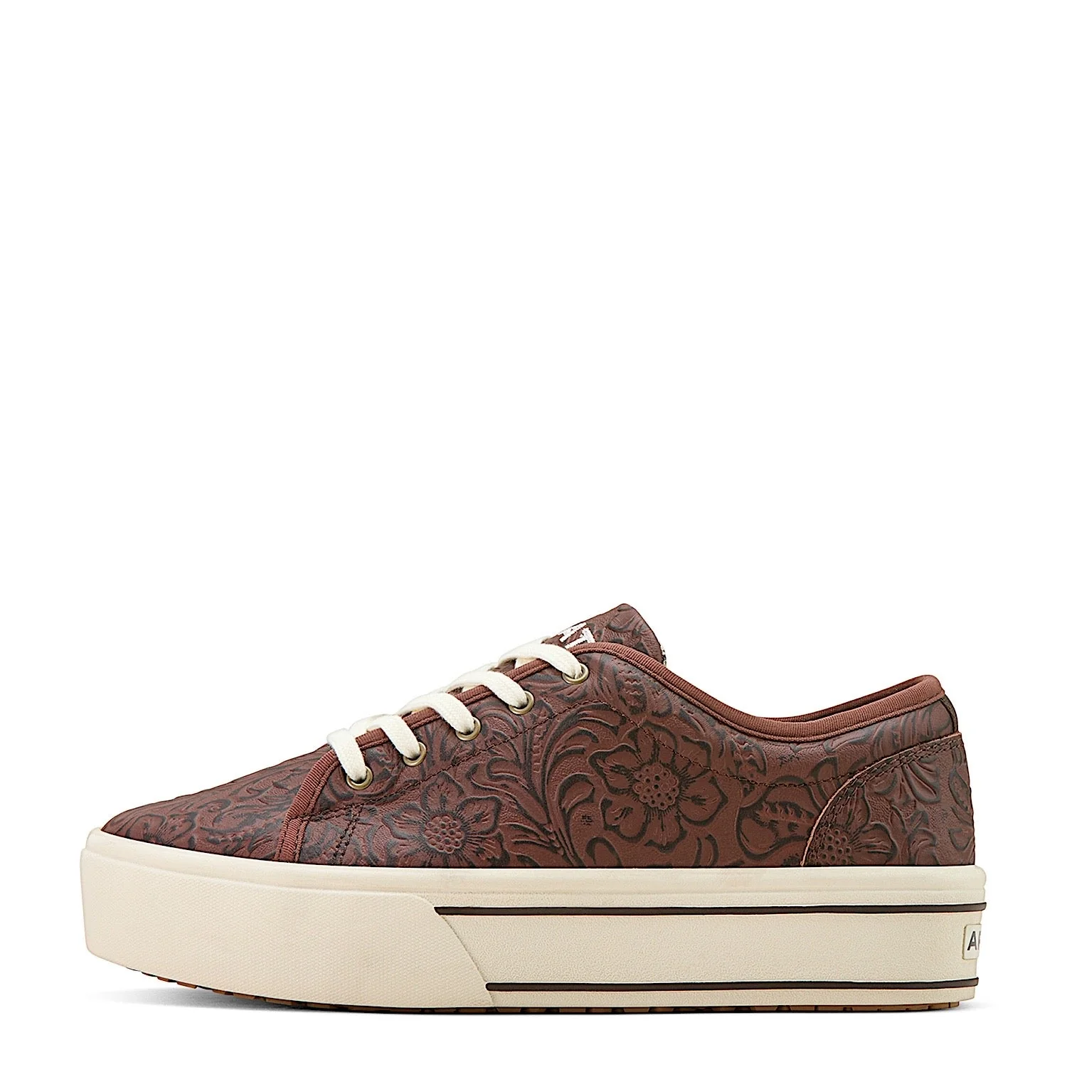 Ariat Women's Skylar Shoe - Brown Floral Emboss - Image 2