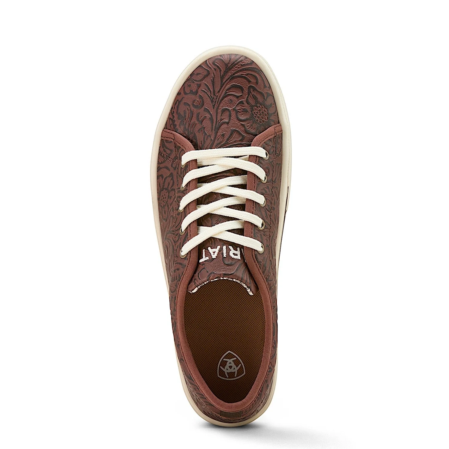 Ariat Women's Skylar Shoe - Brown Floral Emboss - Image 4