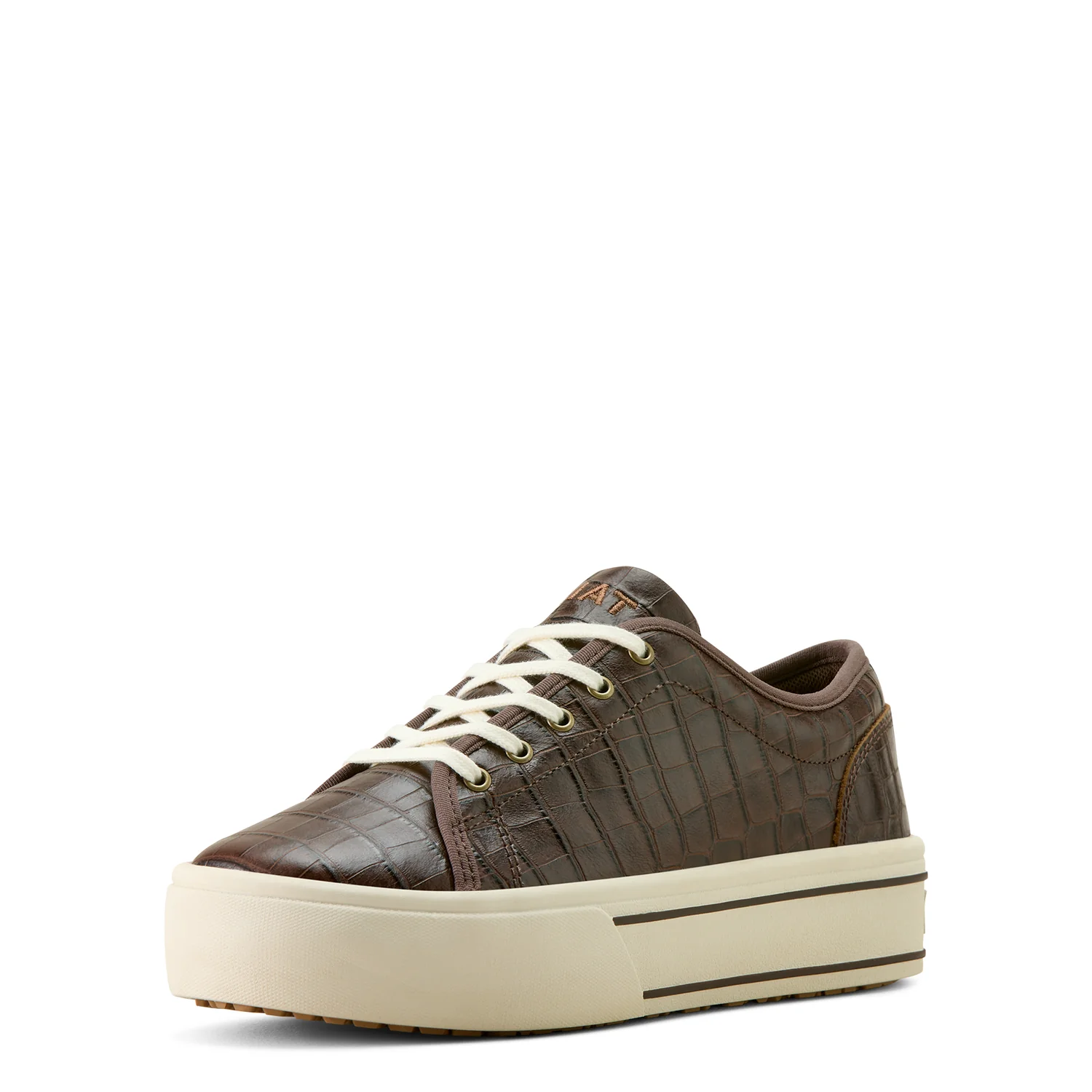 Ariat Women's Skylar Shoe - Luxe Espresso Croc Print