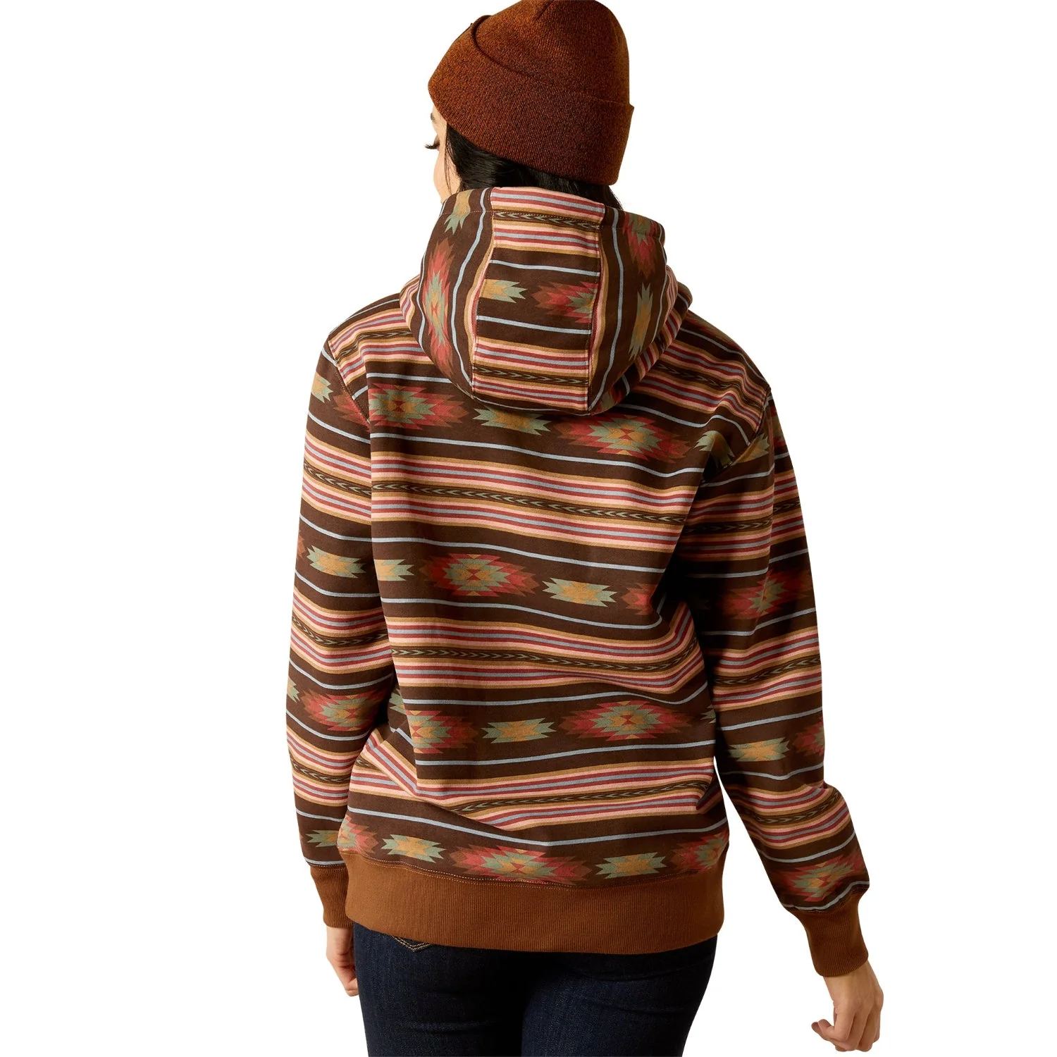 Ariat Women's Skyline Hoodie - Soft Silt Serape Print - Image 2