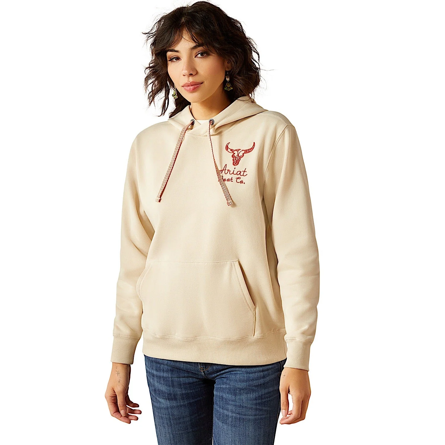 Ariat Women's Stitch Hoodie - Oyster Gray