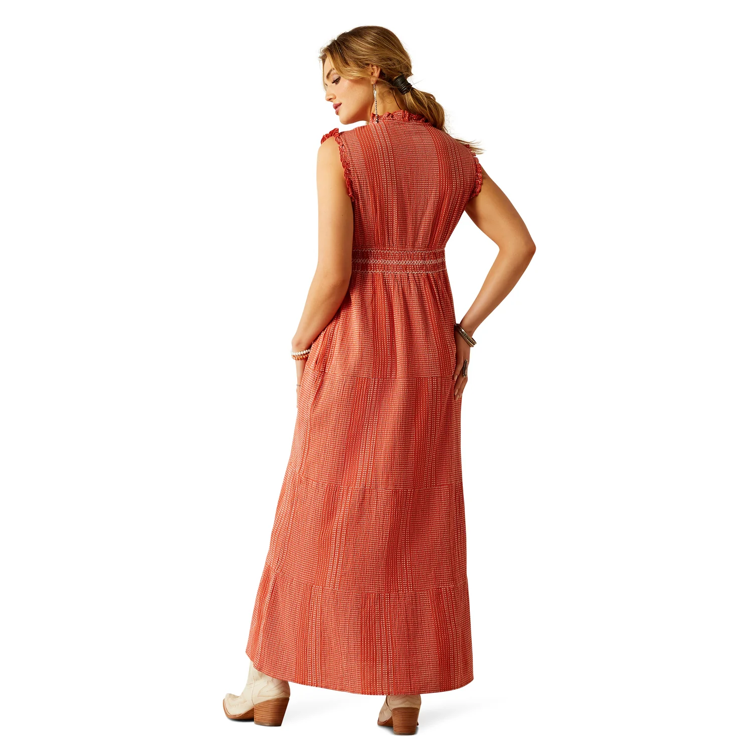 Ariat Women's Sunset State Of Mind Dress - Chilli - Image 2