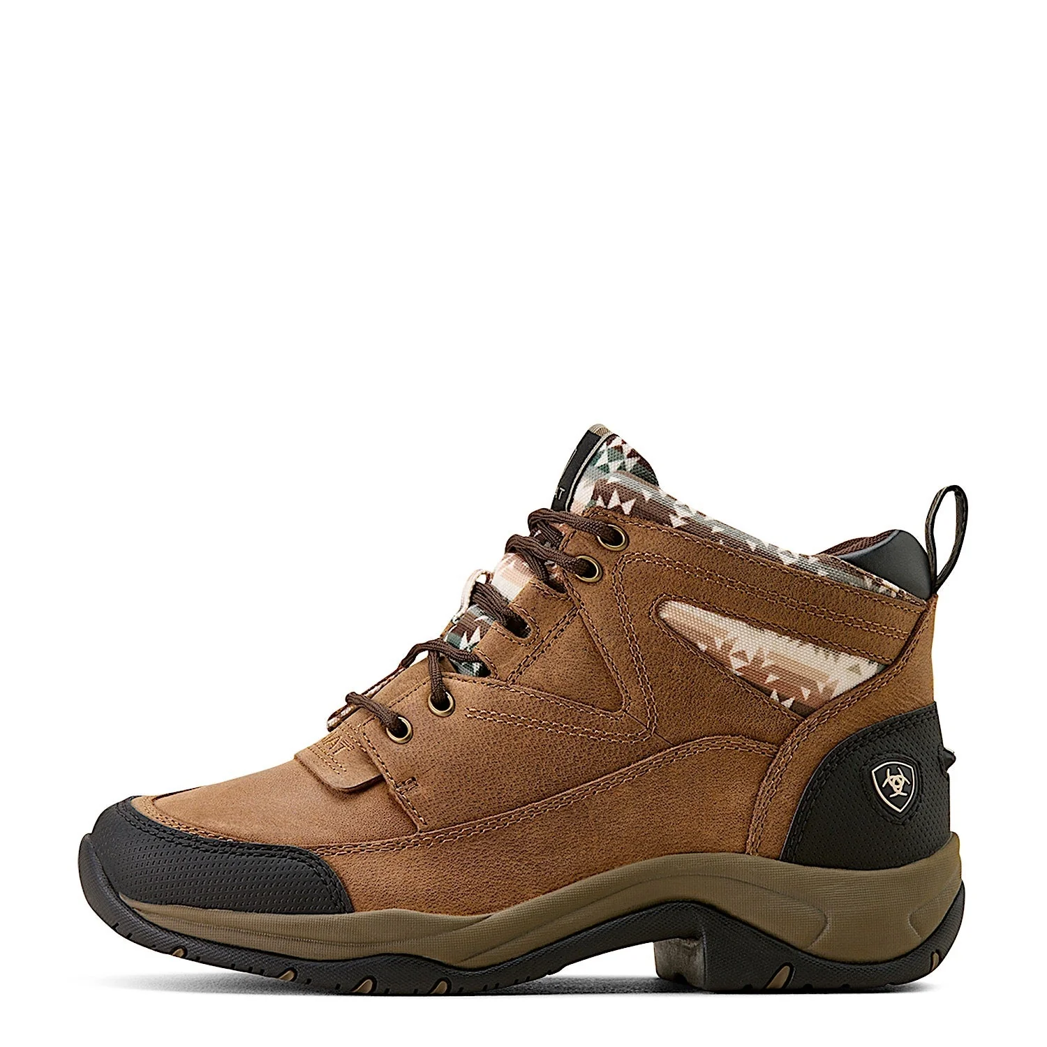Ariat Women's Terrain Lace Boot - Dark Tan / Natural Southwest Print - Image 7