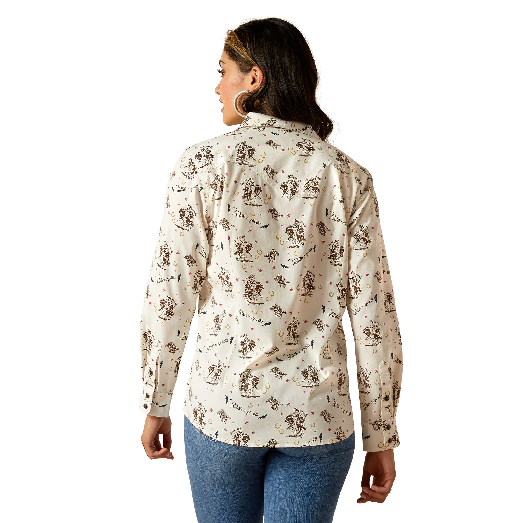 Ariat Women's Thrills N Spills Shirt - Thrilling Print - Image 2