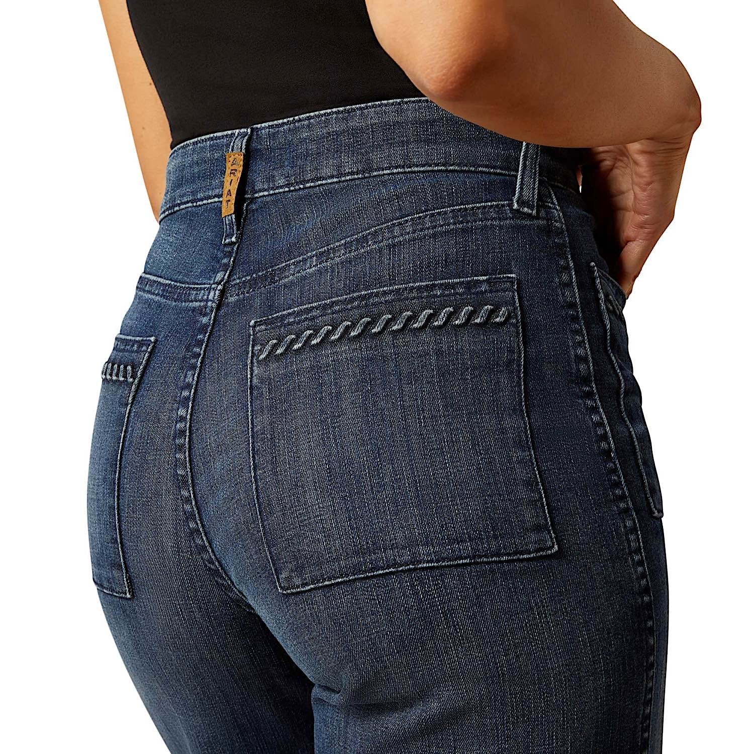 Ariat Women's Ultra High Rise Jill Wide Leg Jeans - Pasadena - Image 4