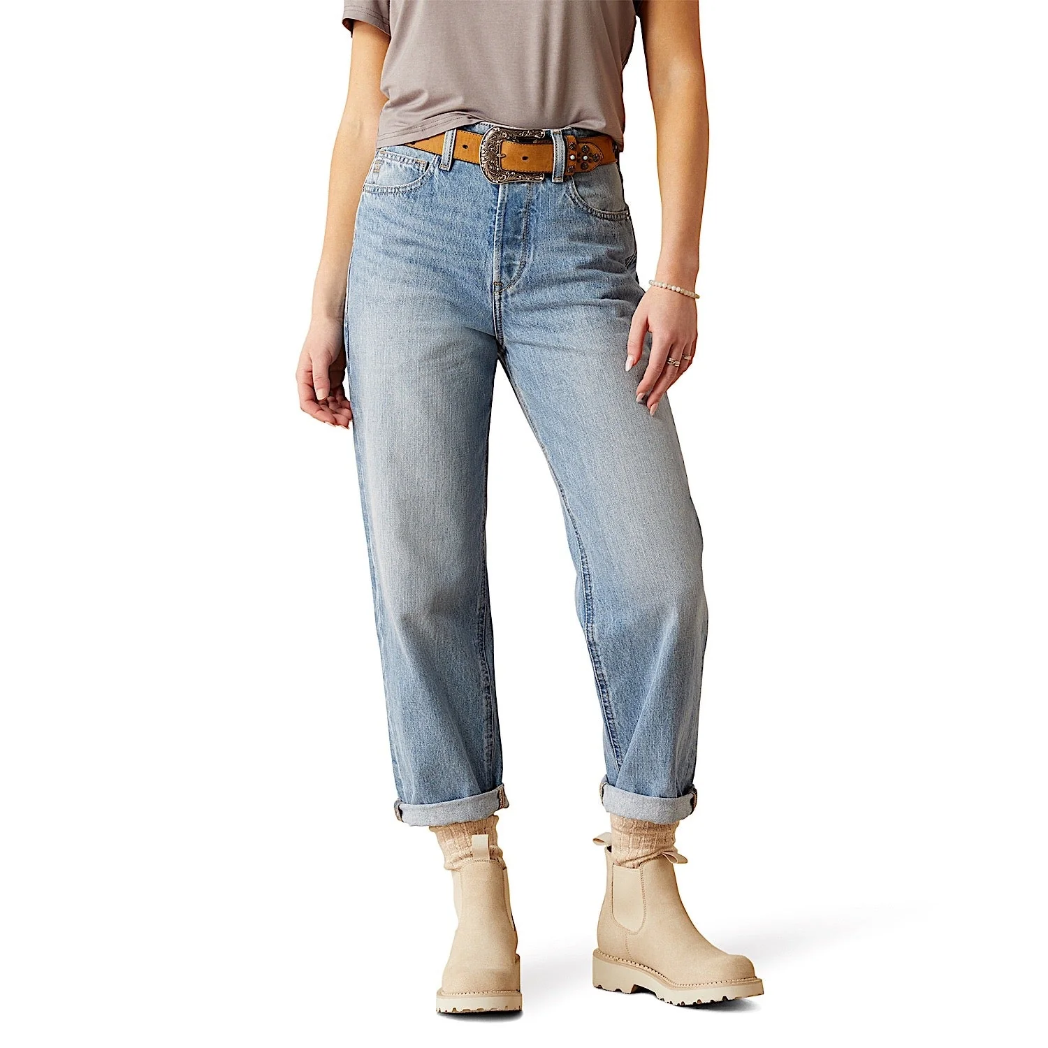 Ariat Women's Ultra High Rise Tomboy Straight Leg Jean - Concord