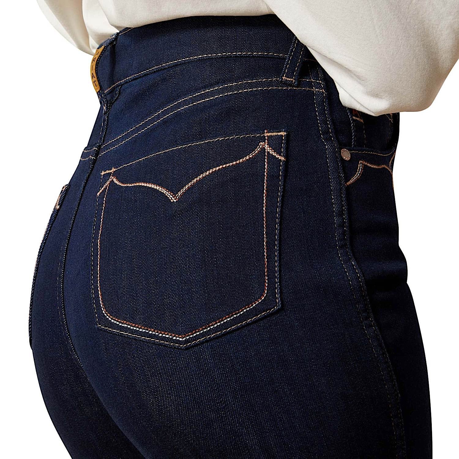 Ariat Women's Ultra High Rise Veronica Wide Leg Jeans - Rinse - Image 6