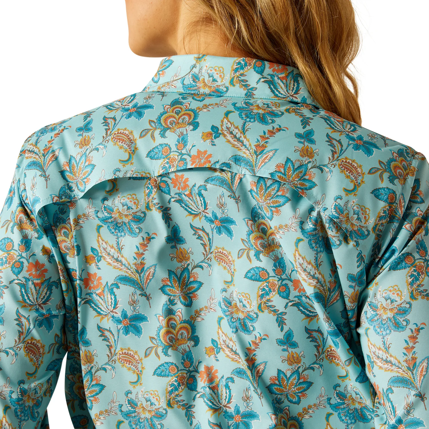 Ariat Women's Venttek Shirt - Blue Paisley Floral - Image 3