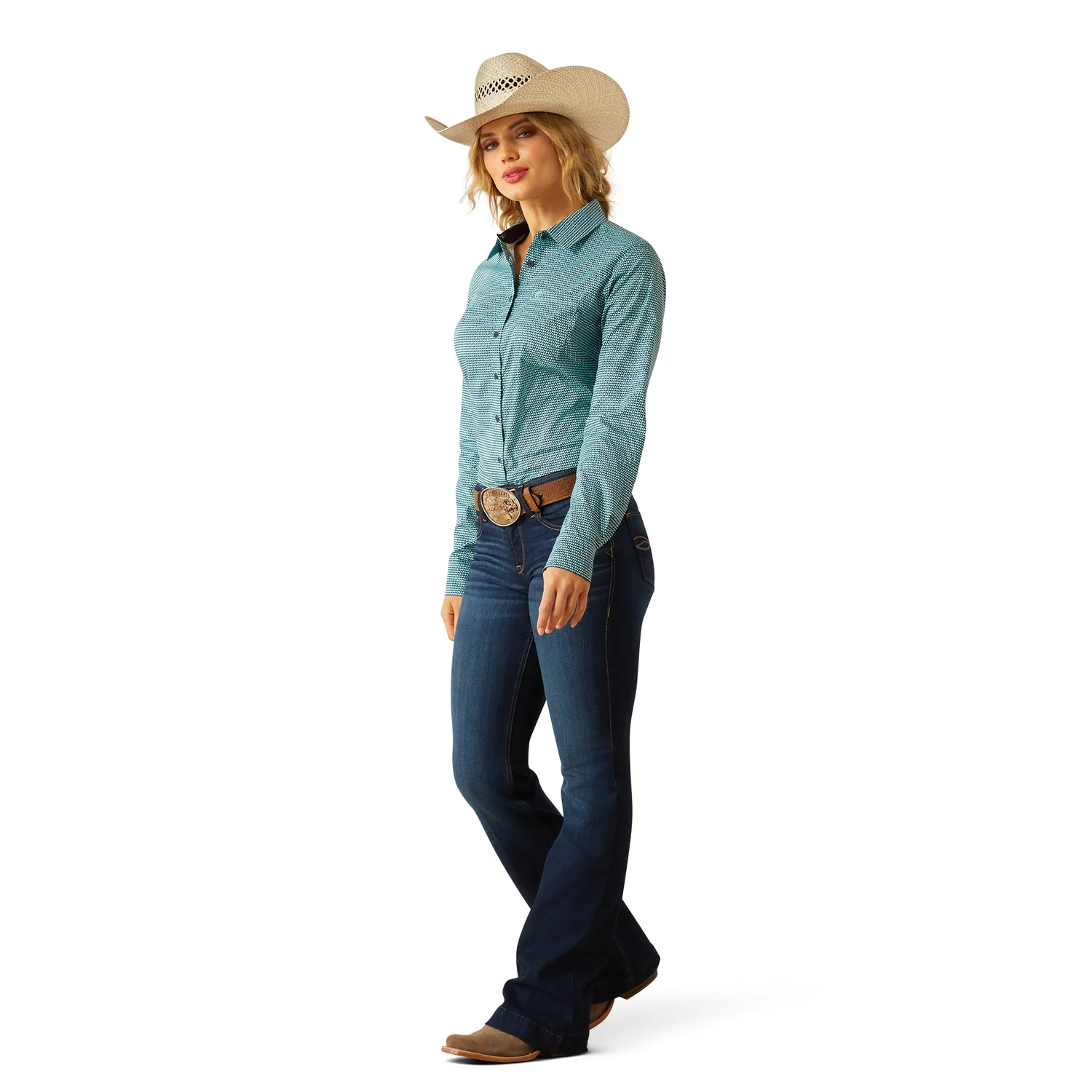 Ariat Women's Wrinkle Resistant Kirby Shirt - Odina Geo - Image 5