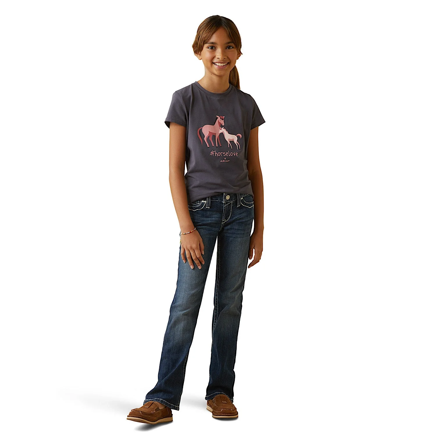 Ariat Youth Cuteness SS T-Shirt Periscope - Image 3