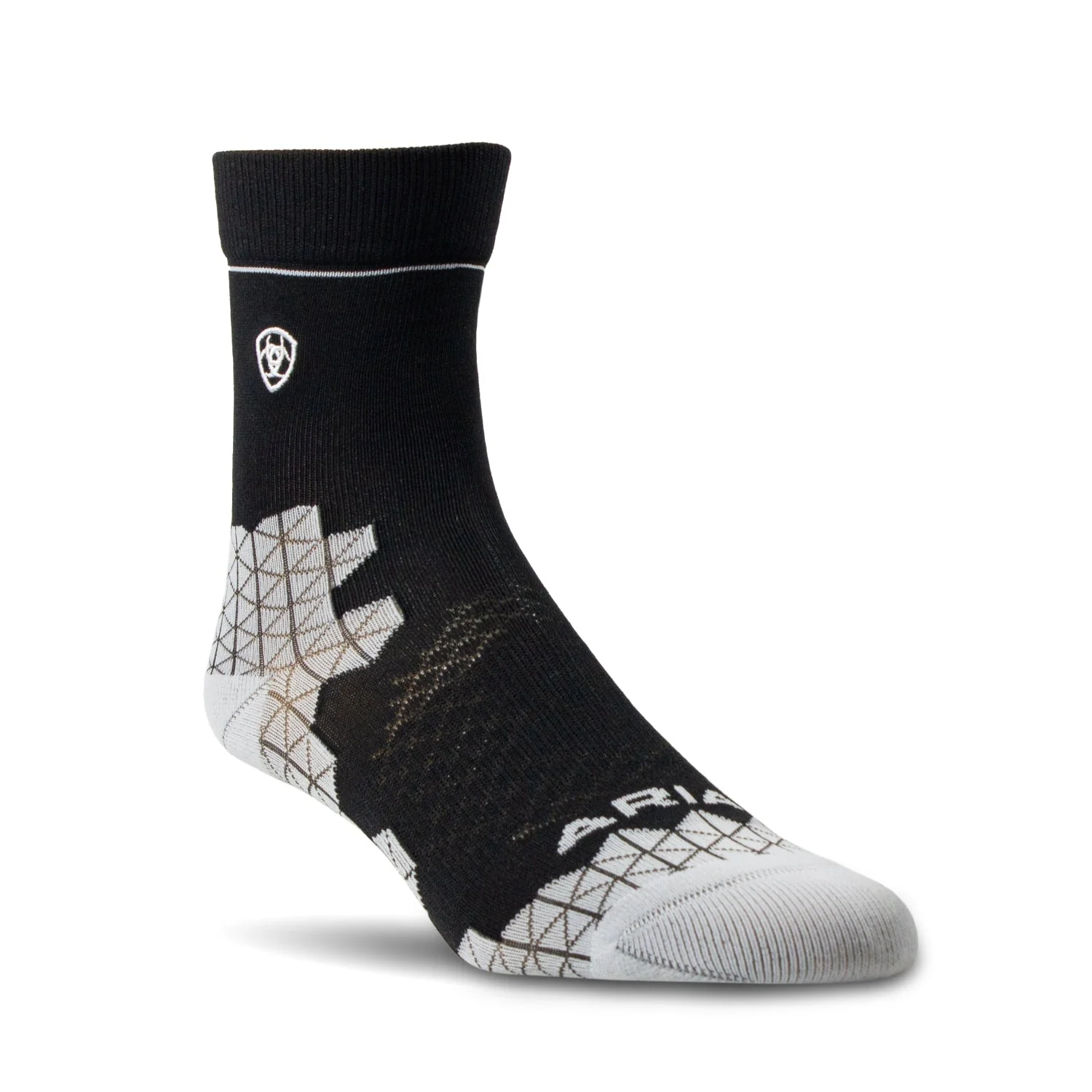 Ariat Unisex Ariattek Devon Performance Paddock Socks - Black/Sleet