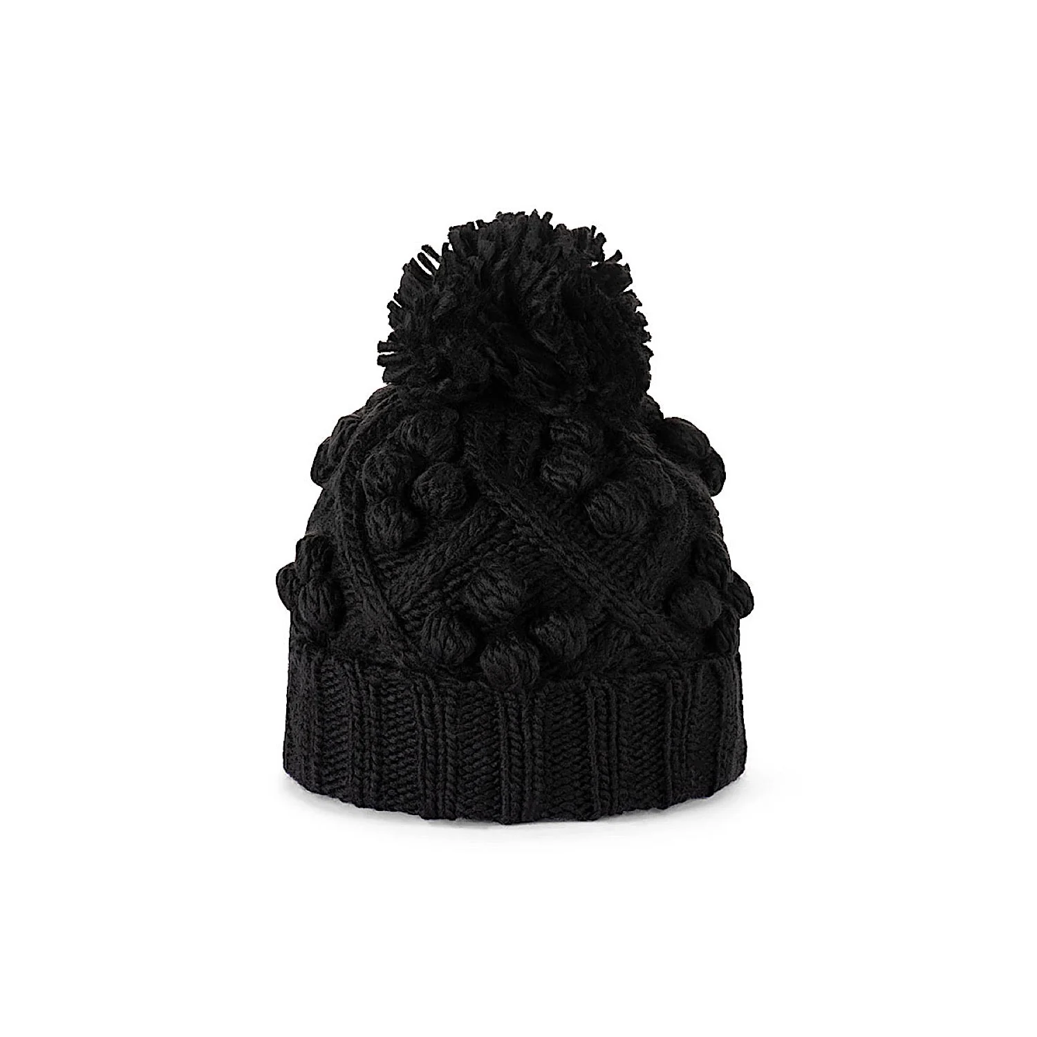 Avenel Chunky Knit Beanie - Black