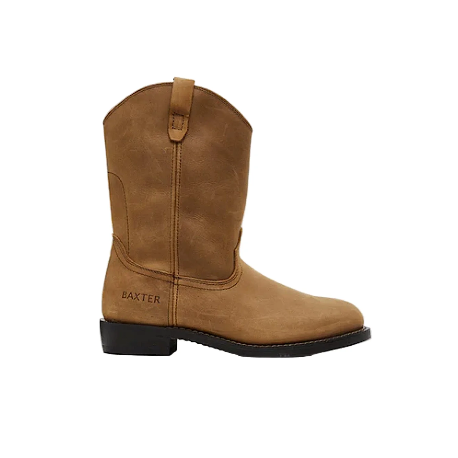 Baxter Men's Gaucho Western Work Boot - Distressed Tan - Image 2