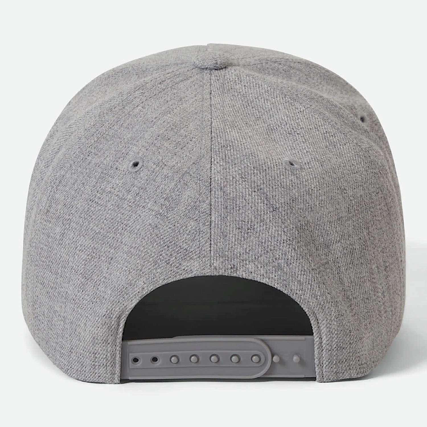 Brixton Crest Net Plus Mid Profile Snapback Cap - Light Heather Grey/Light Heather Grey - Image 2