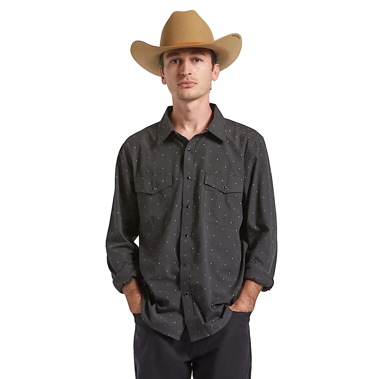 Brixton Laredo Branded Cowboy Hat - Antique Bronze - Image 5