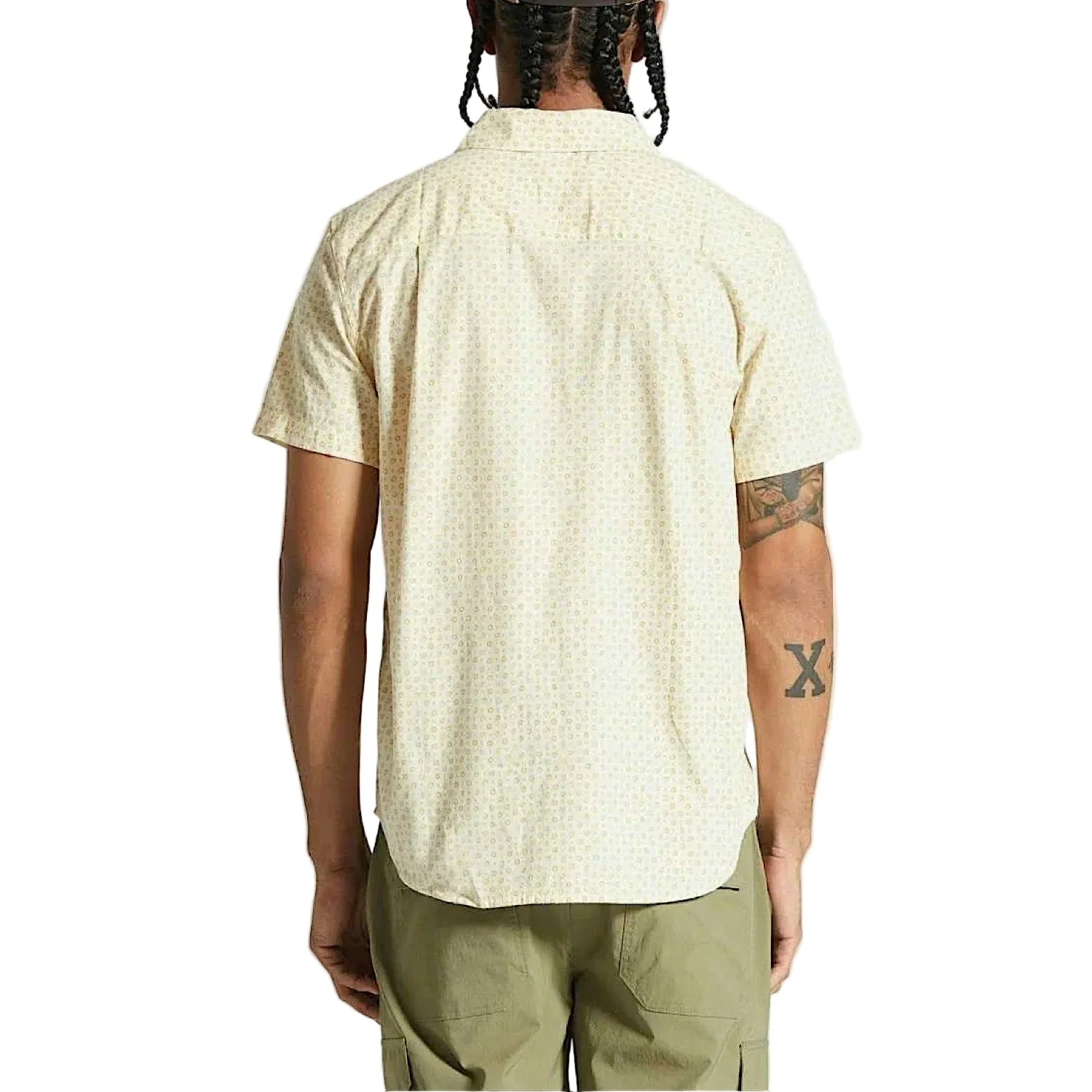 Brixton Men's Charter Short Sleeve Shirt - Whitecap - Image 3