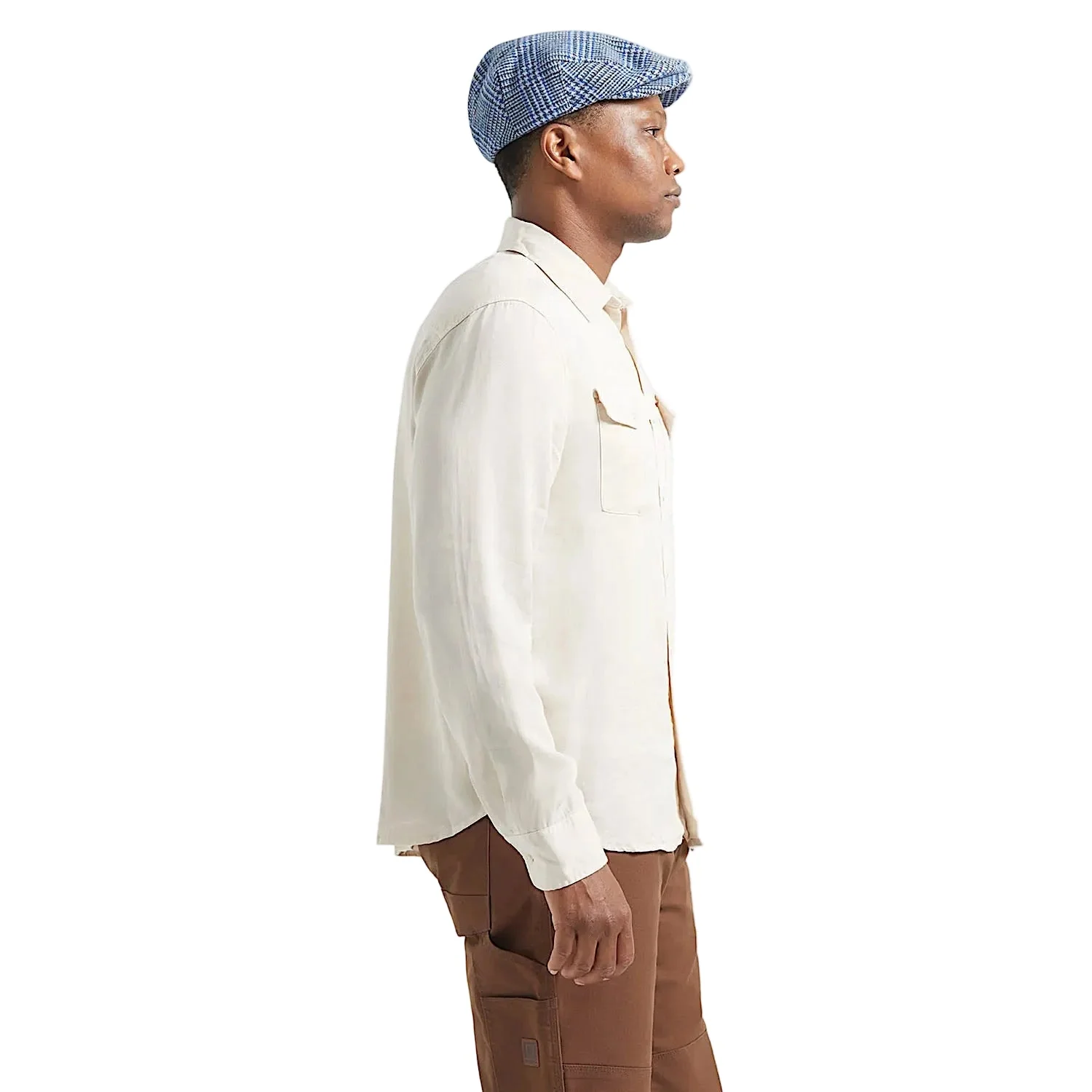Brixton Men's Cool Comfort Wayne Woven Shirt - Whitecap - Image 4