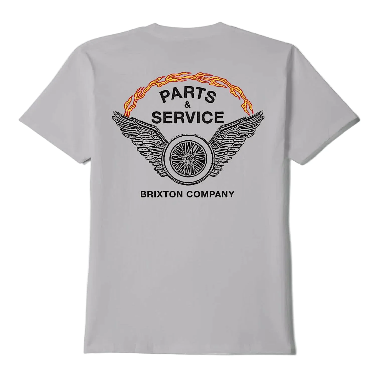 Brixton Men's Leeway T-Shirt - Pebble Stone Worn Wash