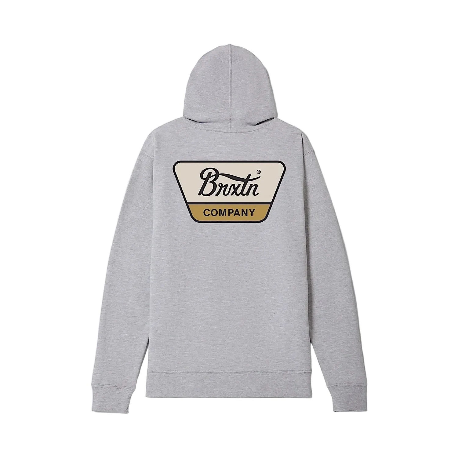 Brixton Men's Linwood Hood - Heather Grey/Whitecap/Dusted Ochre - Image 2