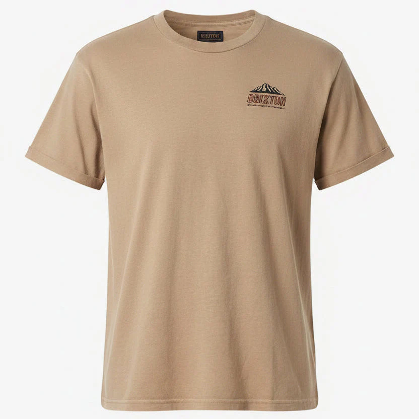 Brixton Men's Madden T-Shirt - Timeless Taupe Worn Wash - Image 2