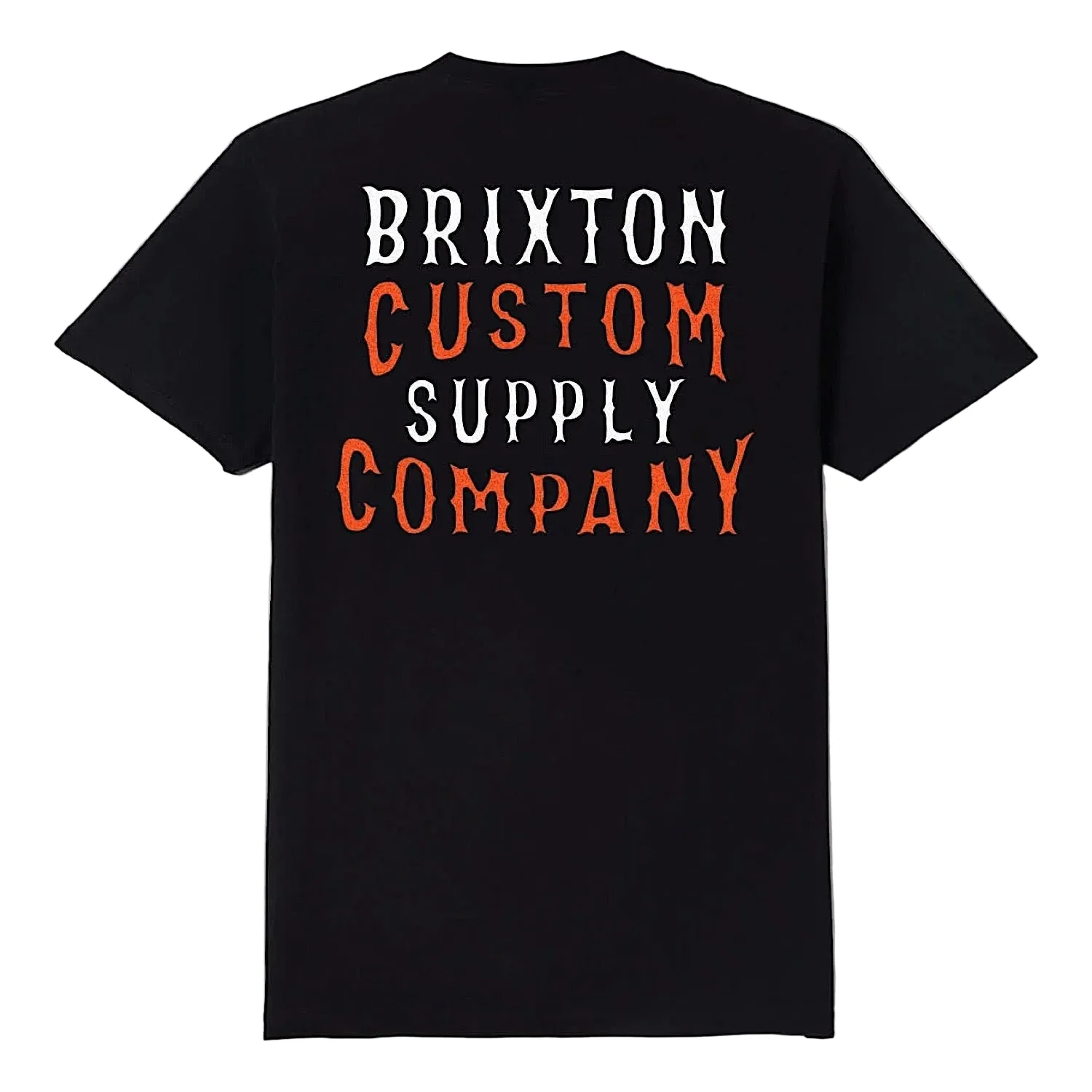 Brixton Men's Wheaton Tee - Black Worn Wash